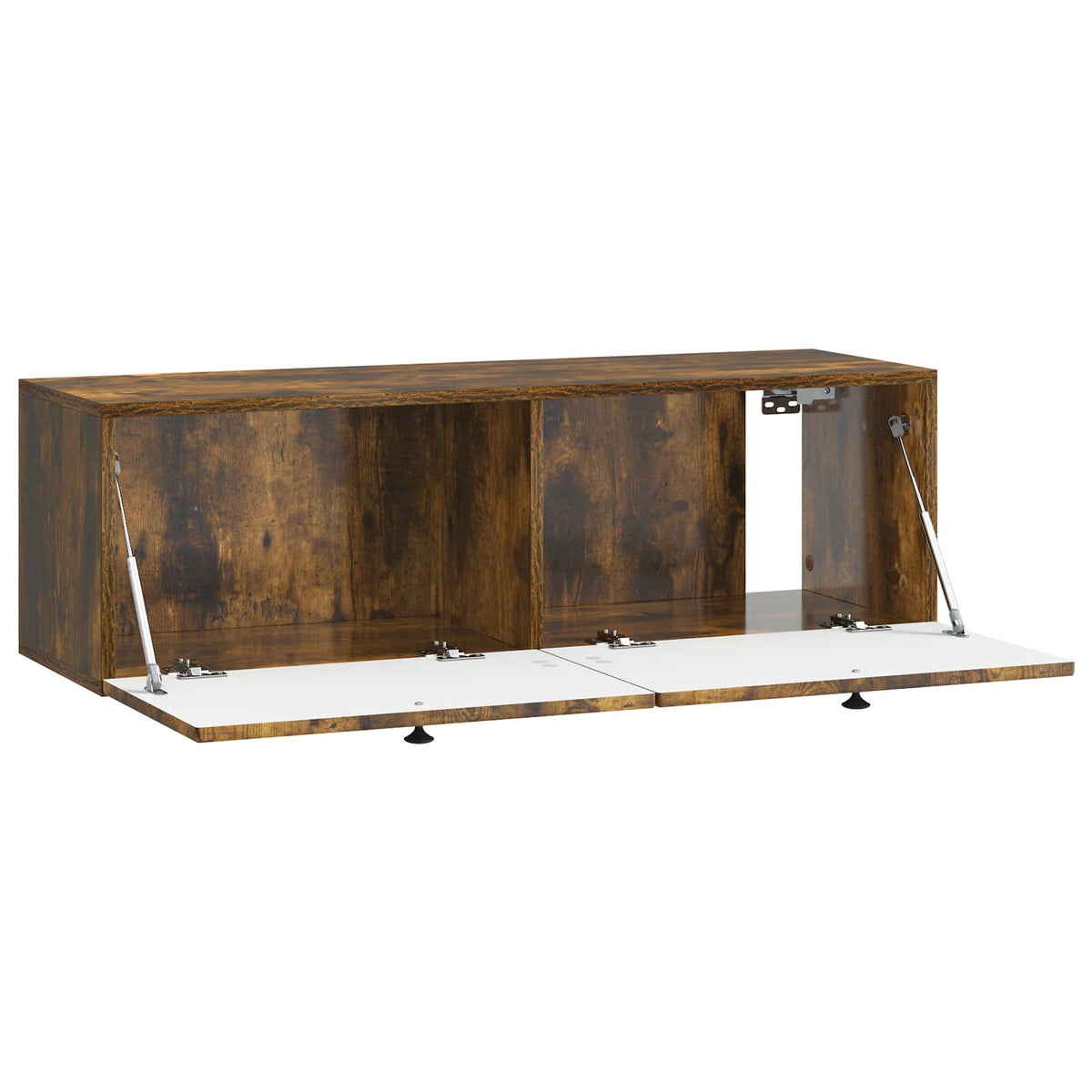Wandmontierter TV-Schrank Geräucherte Eiche 98 x 31 x 30 cm