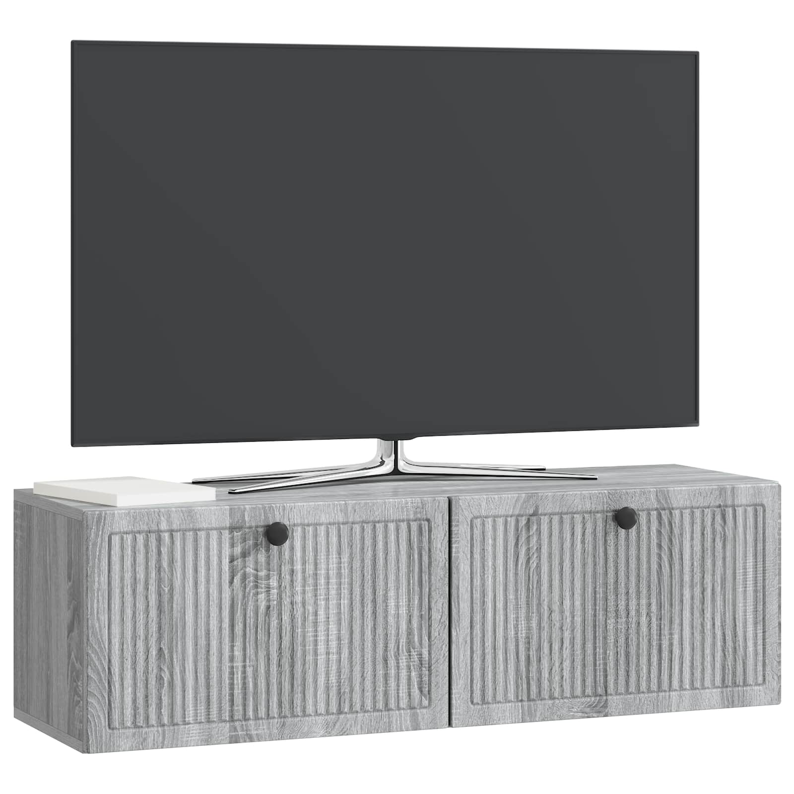 Wandmontierter TV-Schrank Graues Sonoma 98 x 31 x 30 cm