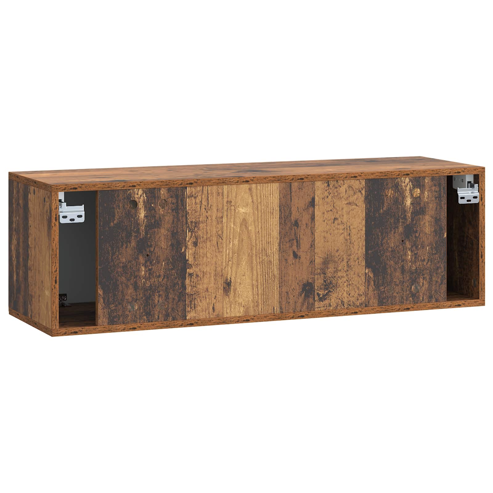 Wandmontierter TV-Schrank Altholz 98 x 31 x 30 cm Holzwerkstoff
