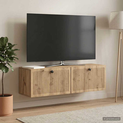 Wandmontierter TV-Schrank 98 x 31 x 30 cm Artisan-Eiche
