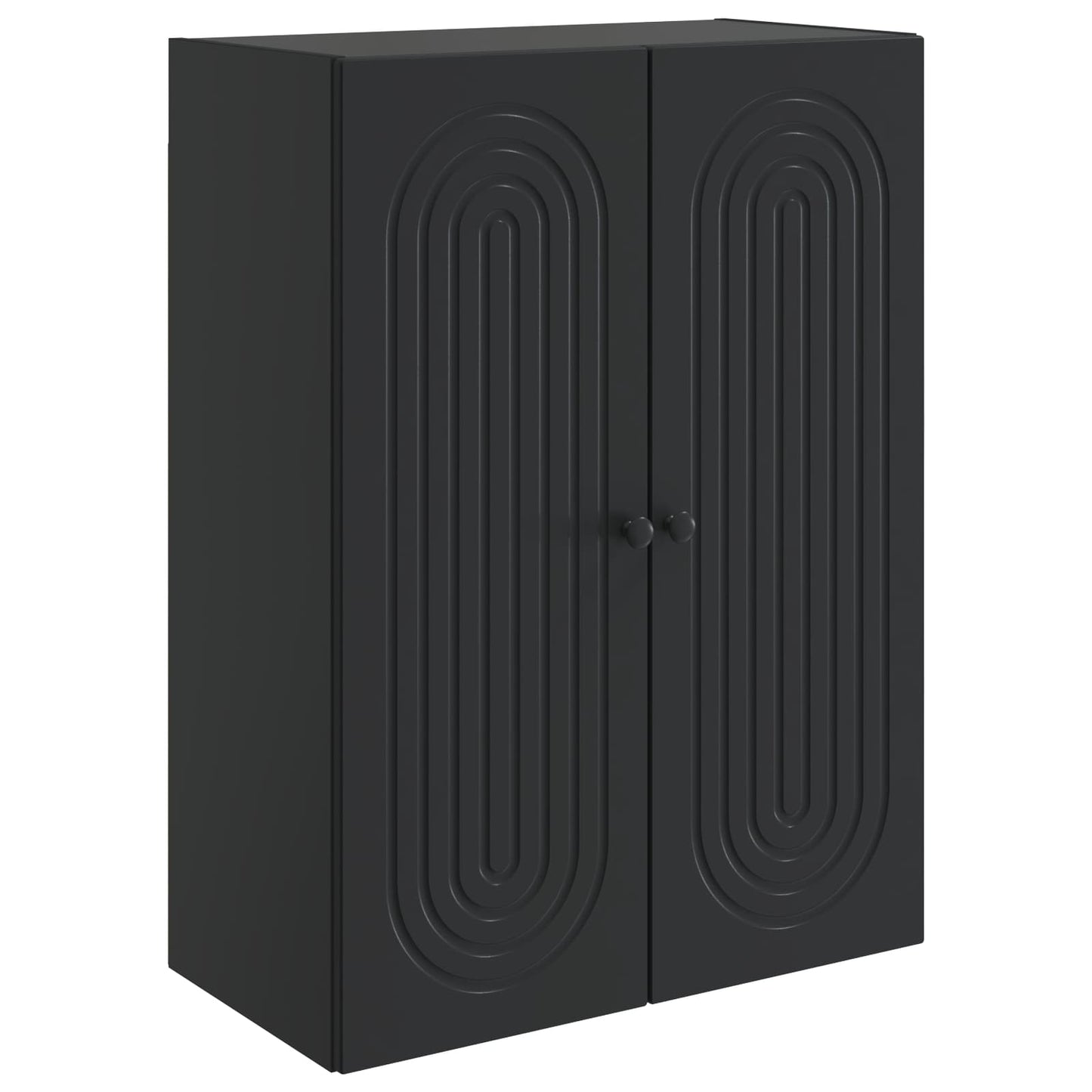 Wandschrank Schwarz 66 x 34,5 x 90 cm Holzwerkstoff