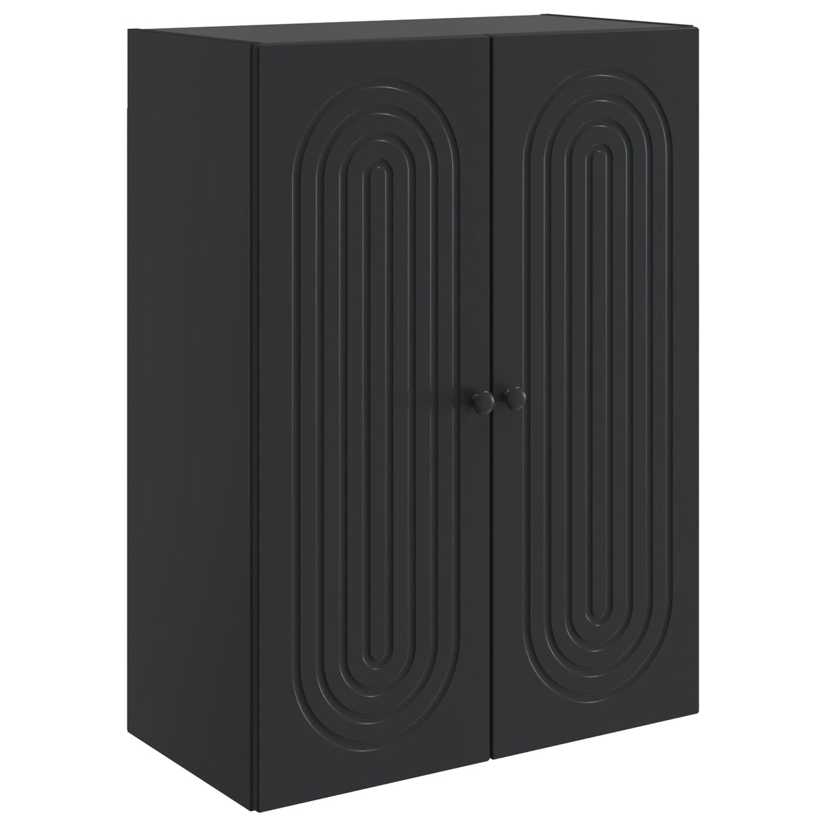 Wandschrank Schwarz 66 x 34,5 x 90 cm Holzwerkstoff