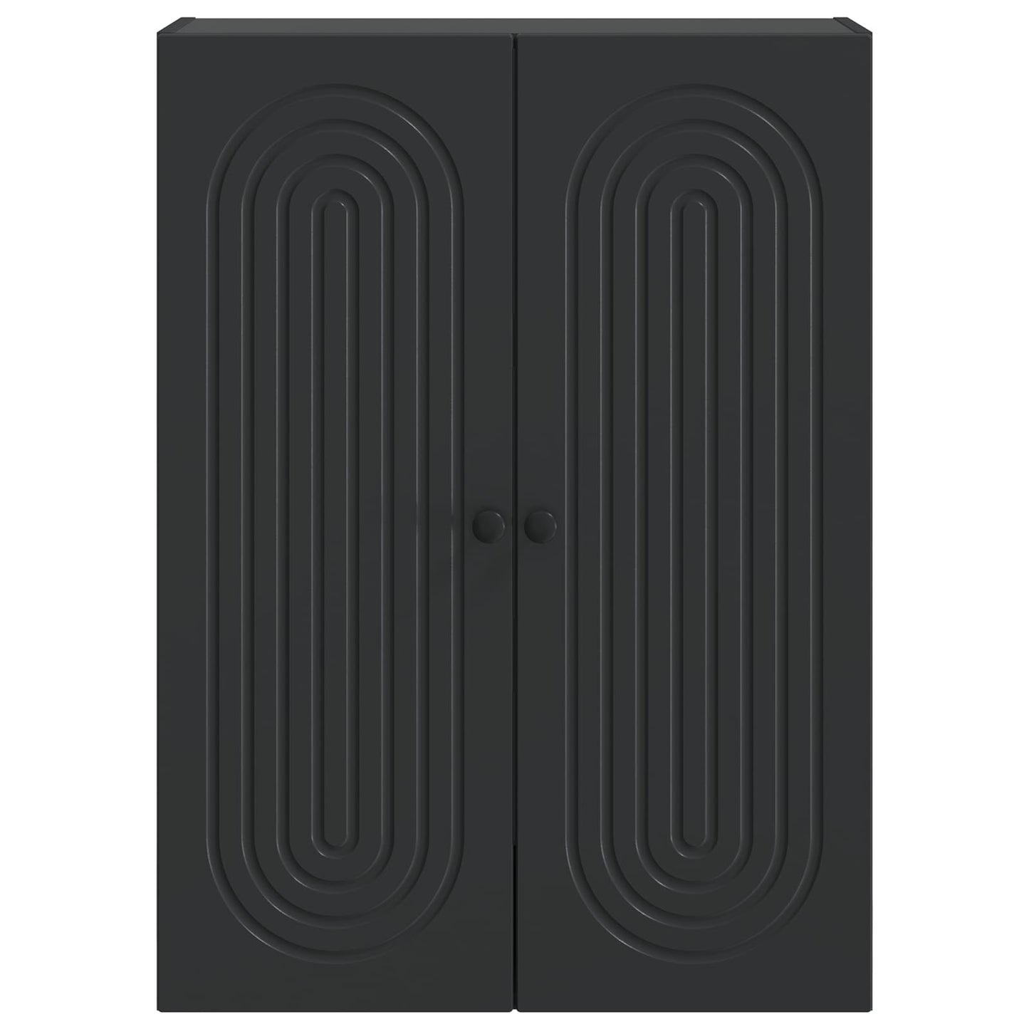 Wandschrank Schwarz 66 x 34,5 x 90 cm Holzwerkstoff