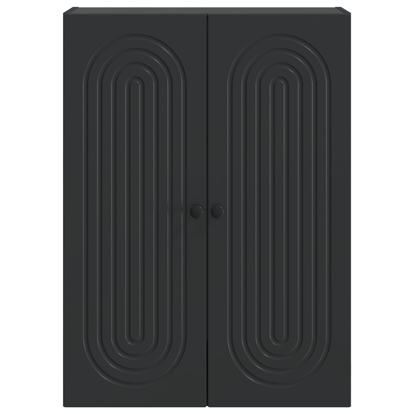 Wandschrank Schwarz 66 x 34,5 x 90 cm Holzwerkstoff