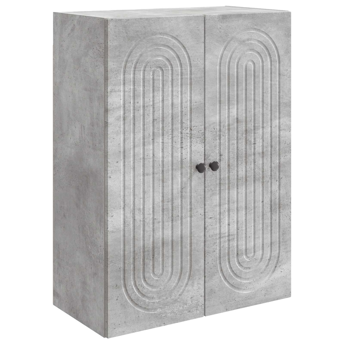 Wandschrank Betongrau 66 x 34,5 x 90 cm Holzwerkstoff