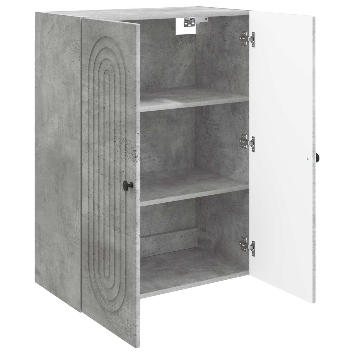 Wandschrank Betongrau 66 x 34,5 x 90 cm Holzwerkstoff