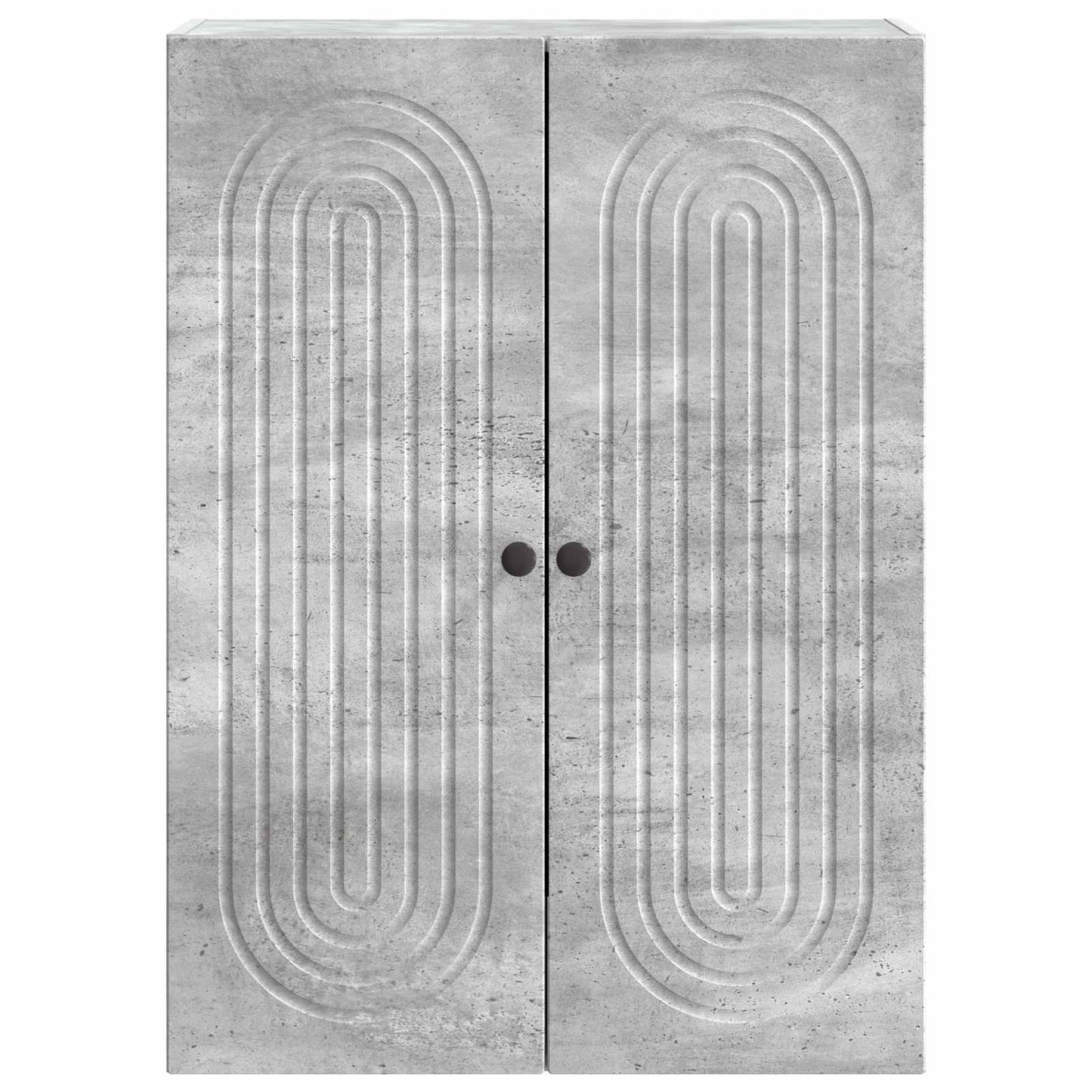 Wandschrank Betongrau 66 x 34,5 x 90 cm Holzwerkstoff