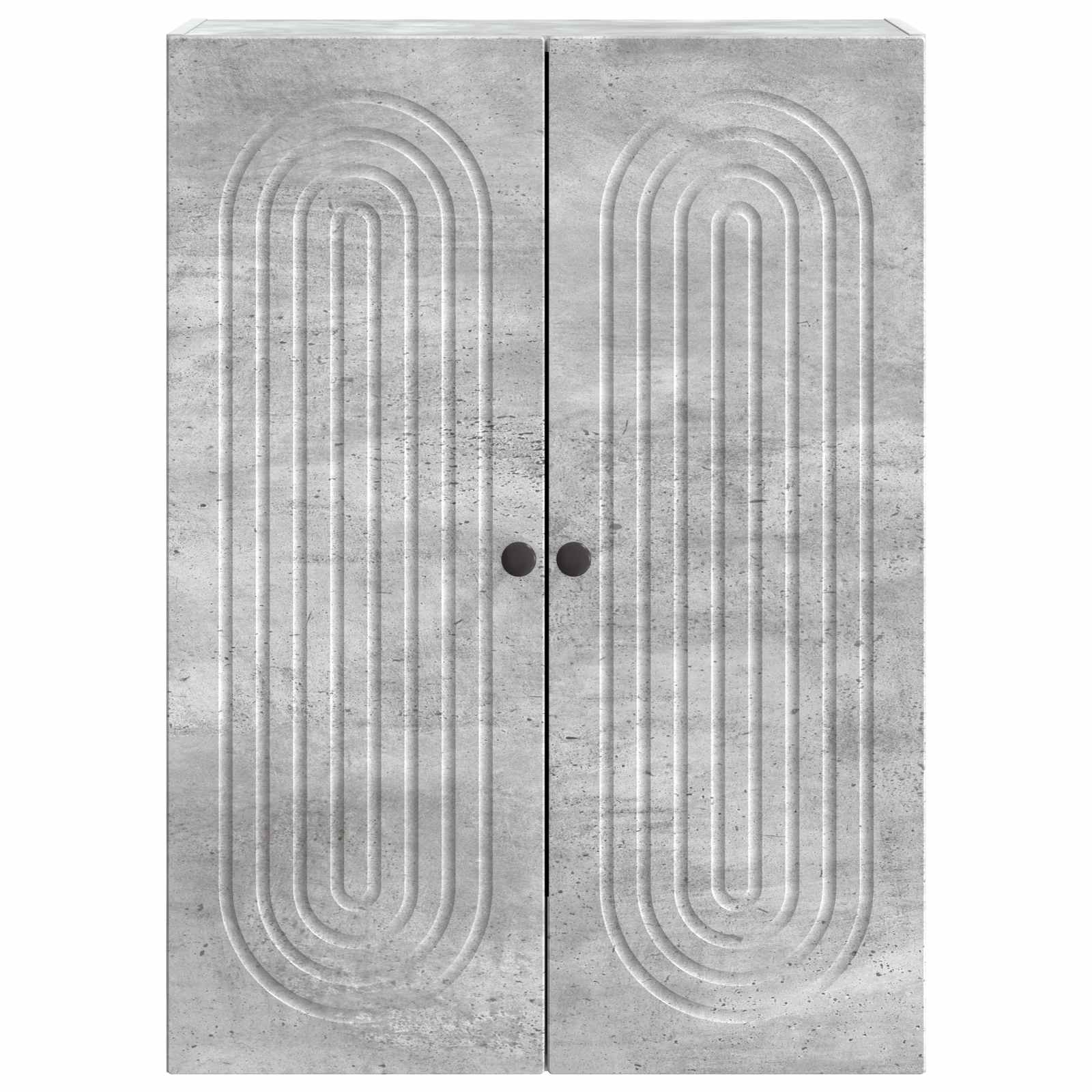 Wandschrank Betongrau 66 x 34,5 x 90 cm Holzwerkstoff