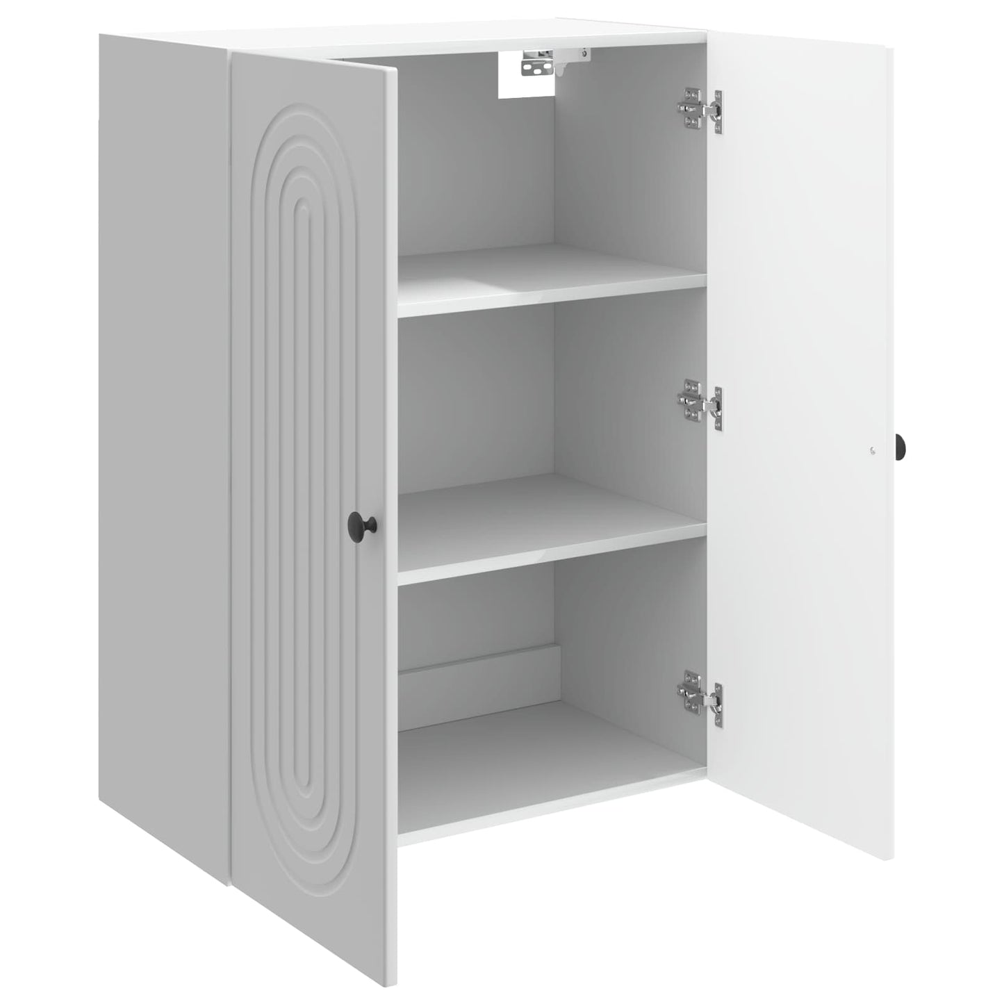 Wandschrank Hochglanz Weiß 66 x 34,5 x 90 cm Holzwerkstoff