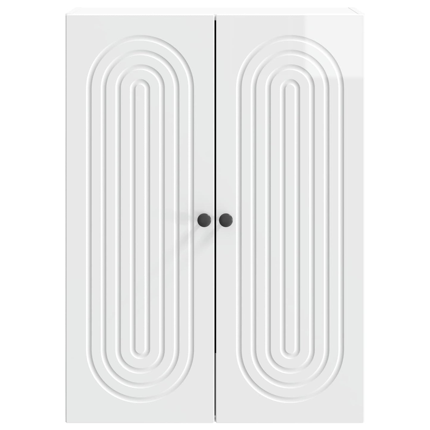 Wandschrank Hochglanz Weiß 66 x 34,5 x 90 cm Holzwerkstoff