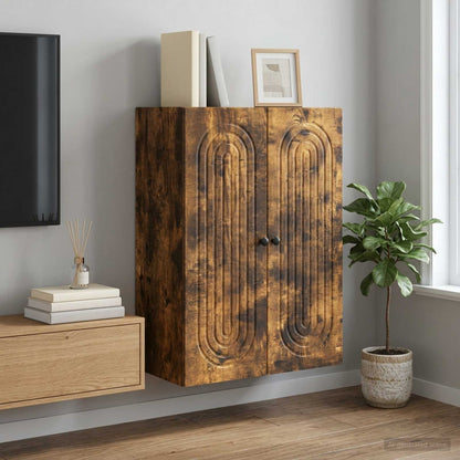 Wandschrank Geräucherte Eiche 66 x 34,5 x 90 cm Holzwerkstoff