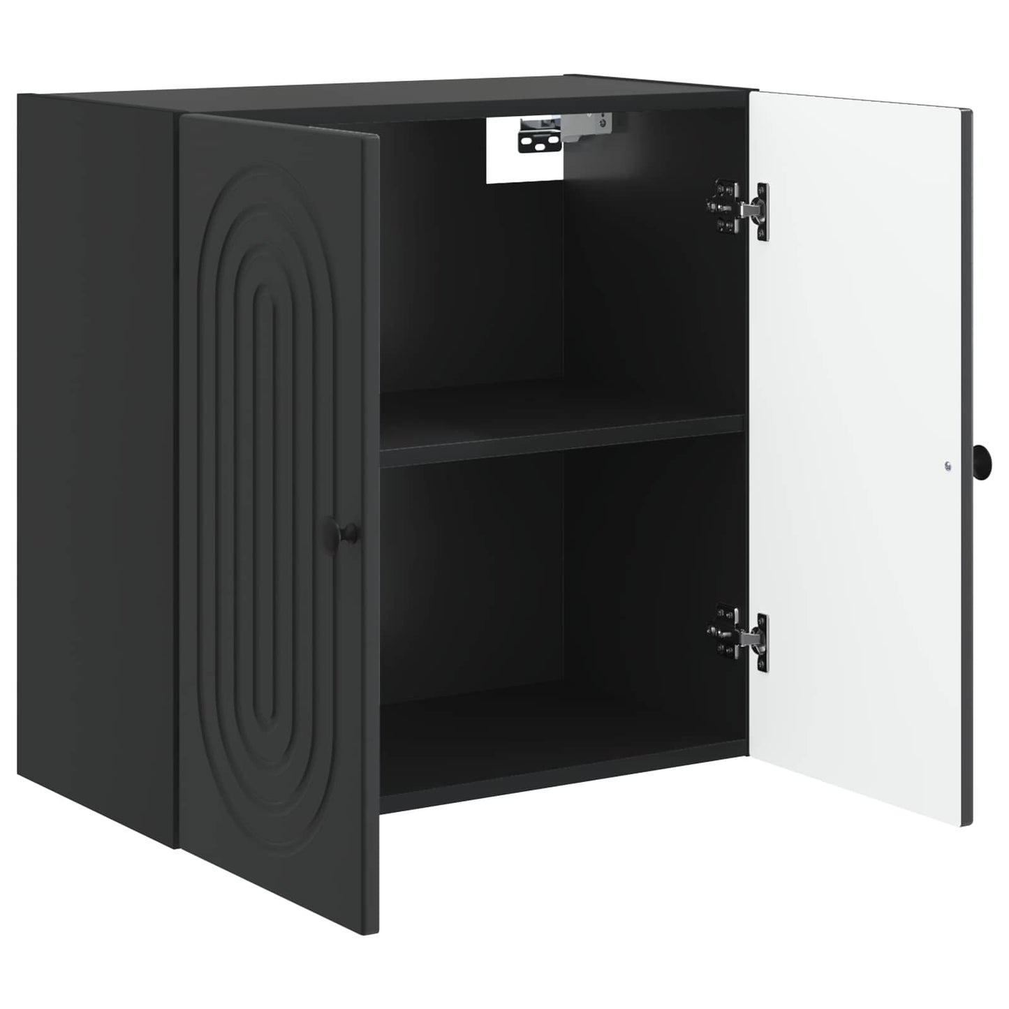 Wandschrank Schwarz 59 x 31 x 60 cm Holzwerkstoff