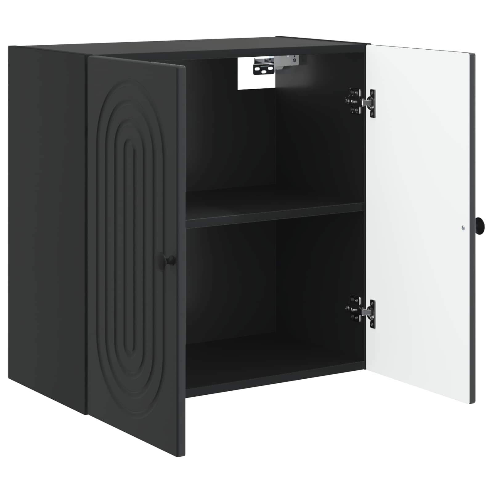 Wandschrank Schwarz 59 x 31 x 60 cm Holzwerkstoff
