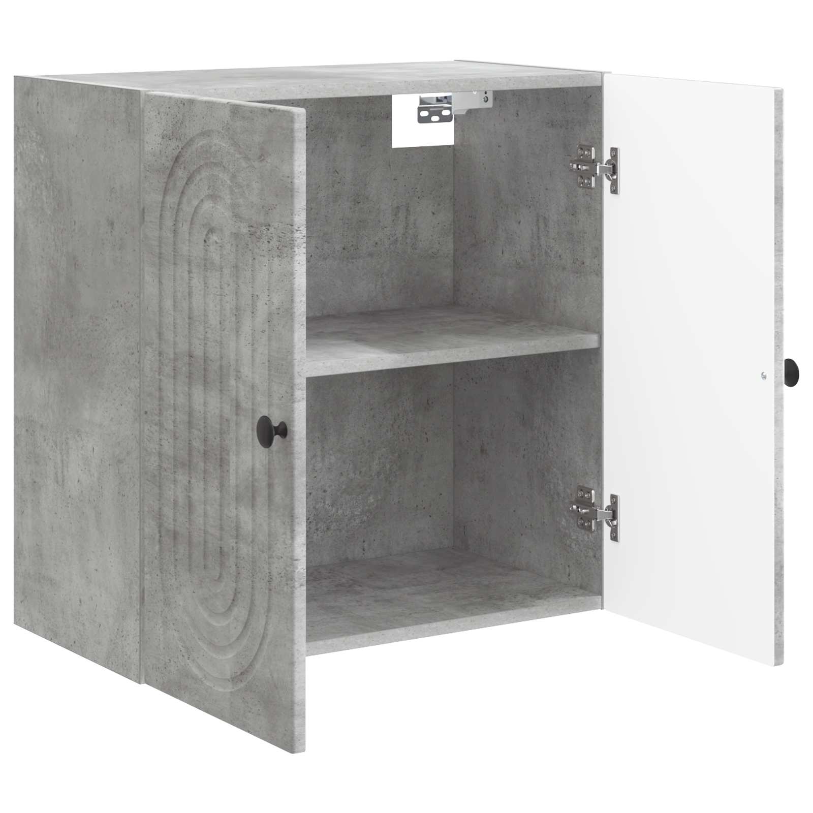 Wandschrank Betongrau 59 x 31 x 60 cm Holzwerkstoff