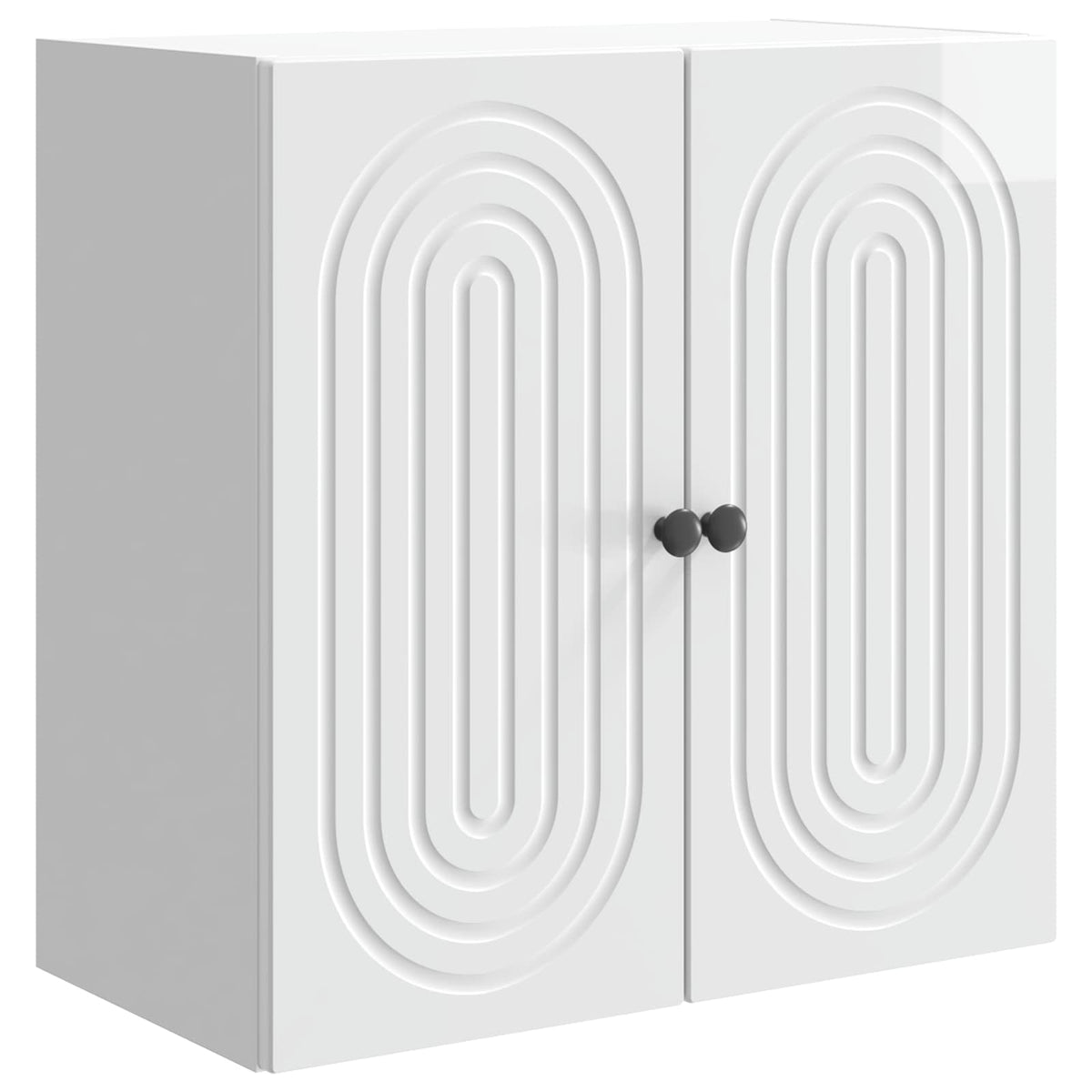 Wandschrank Hochglanz Weiß 59 x 31 x 60 cm Holzwerkstoff
