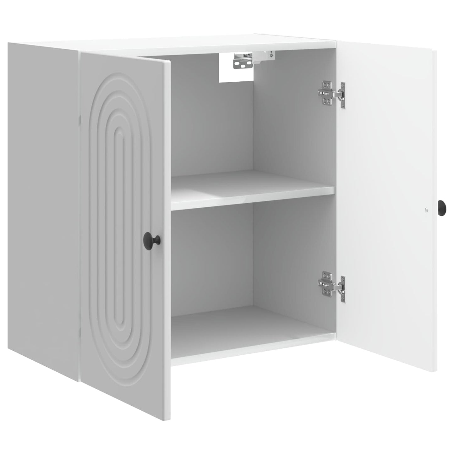 Wandschrank Hochglanz Weiß 59 x 31 x 60 cm Holzwerkstoff