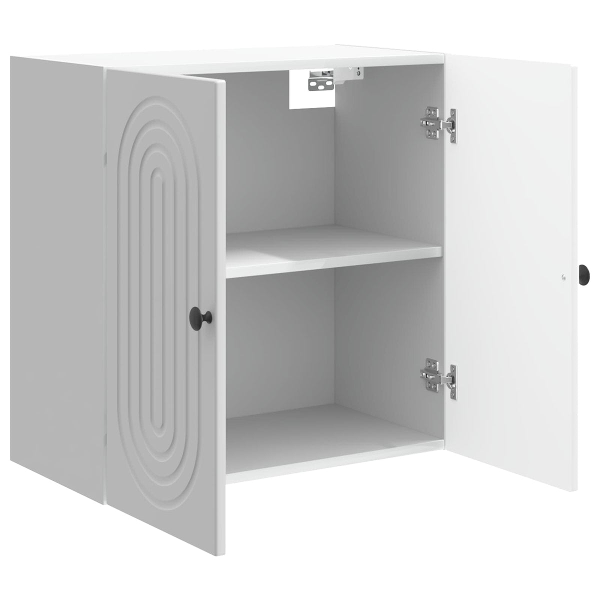 Wandschrank Hochglanz Weiß 59 x 31 x 60 cm Holzwerkstoff