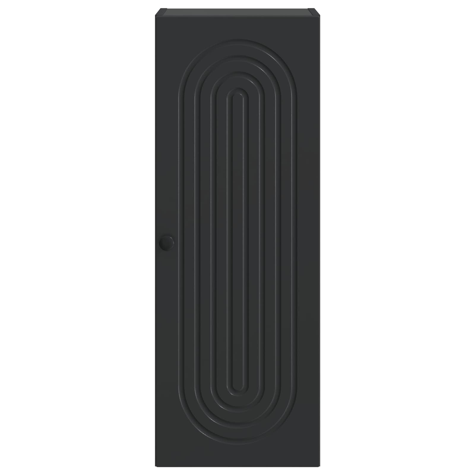 Wandschrank Schwarz 33 x 34,5 x 90 cm Holzwerkstoff
