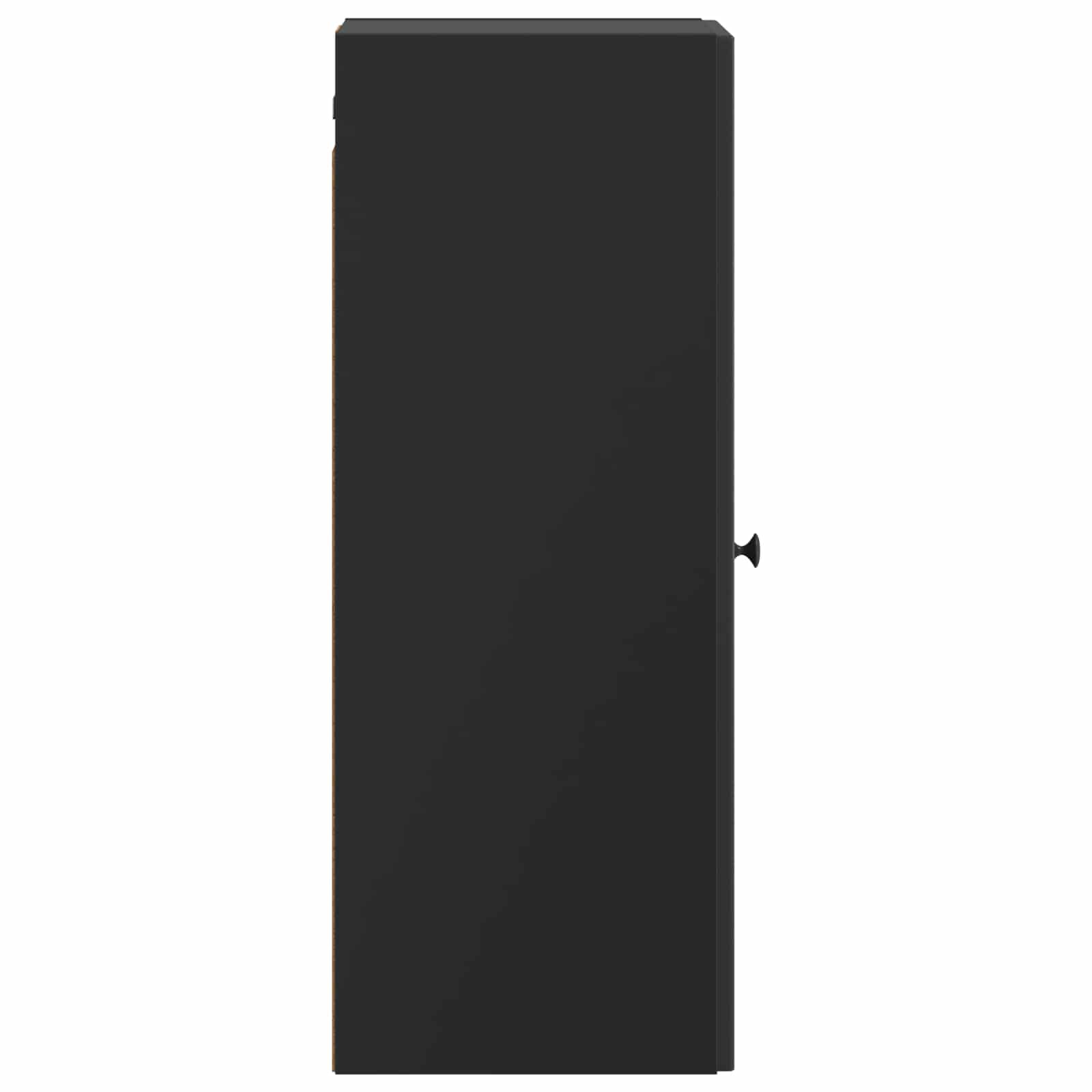 Wandschrank Schwarz 33 x 34,5 x 90 cm Holzwerkstoff