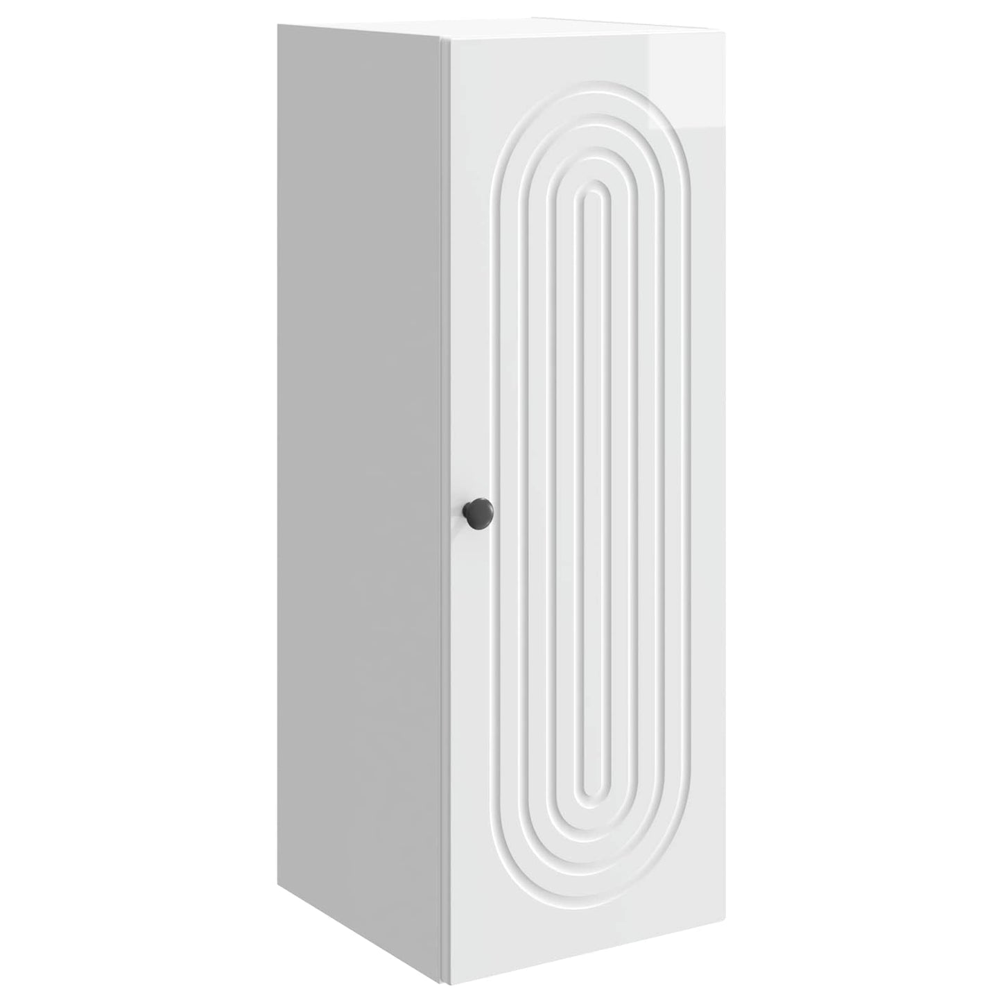 Wandschrank Hochglanz Weiß 33 x 34,5 x 90 cm Holzwerkstoff
