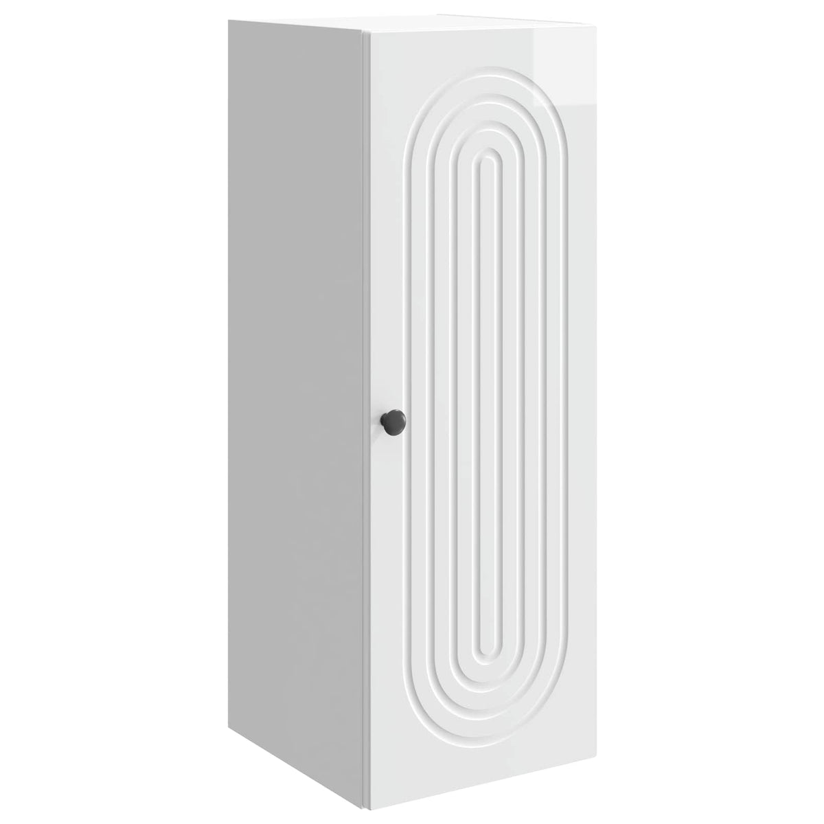 Wandschrank Hochglanz Weiß 33 x 34,5 x 90 cm Holzwerkstoff