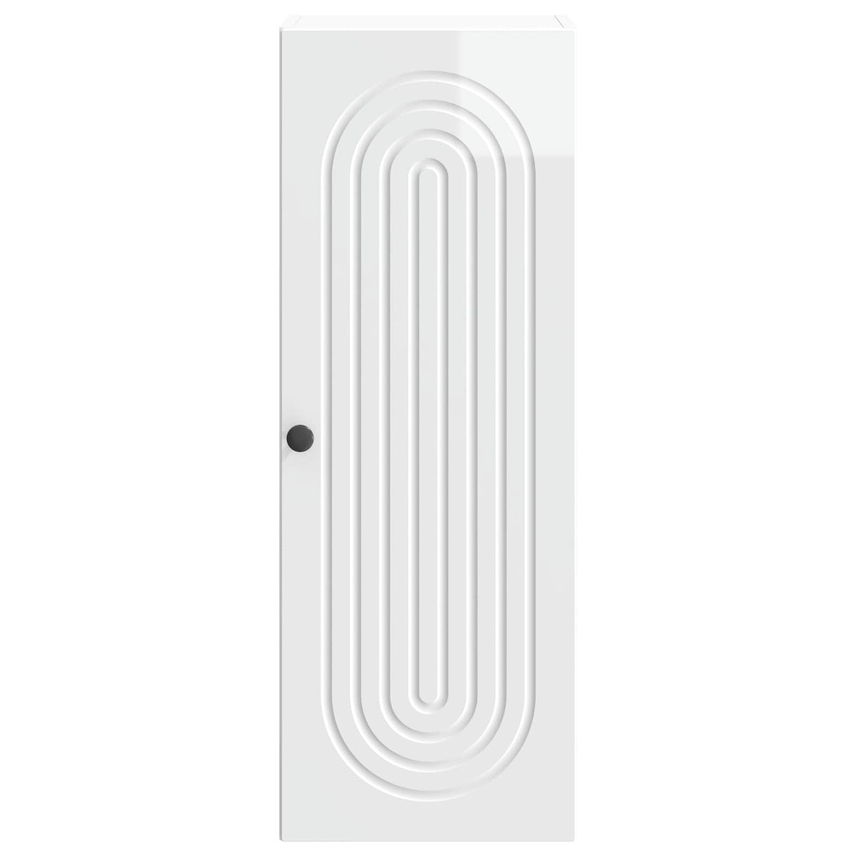 Wandschrank Hochglanz Weiß 33 x 34,5 x 90 cm Holzwerkstoff