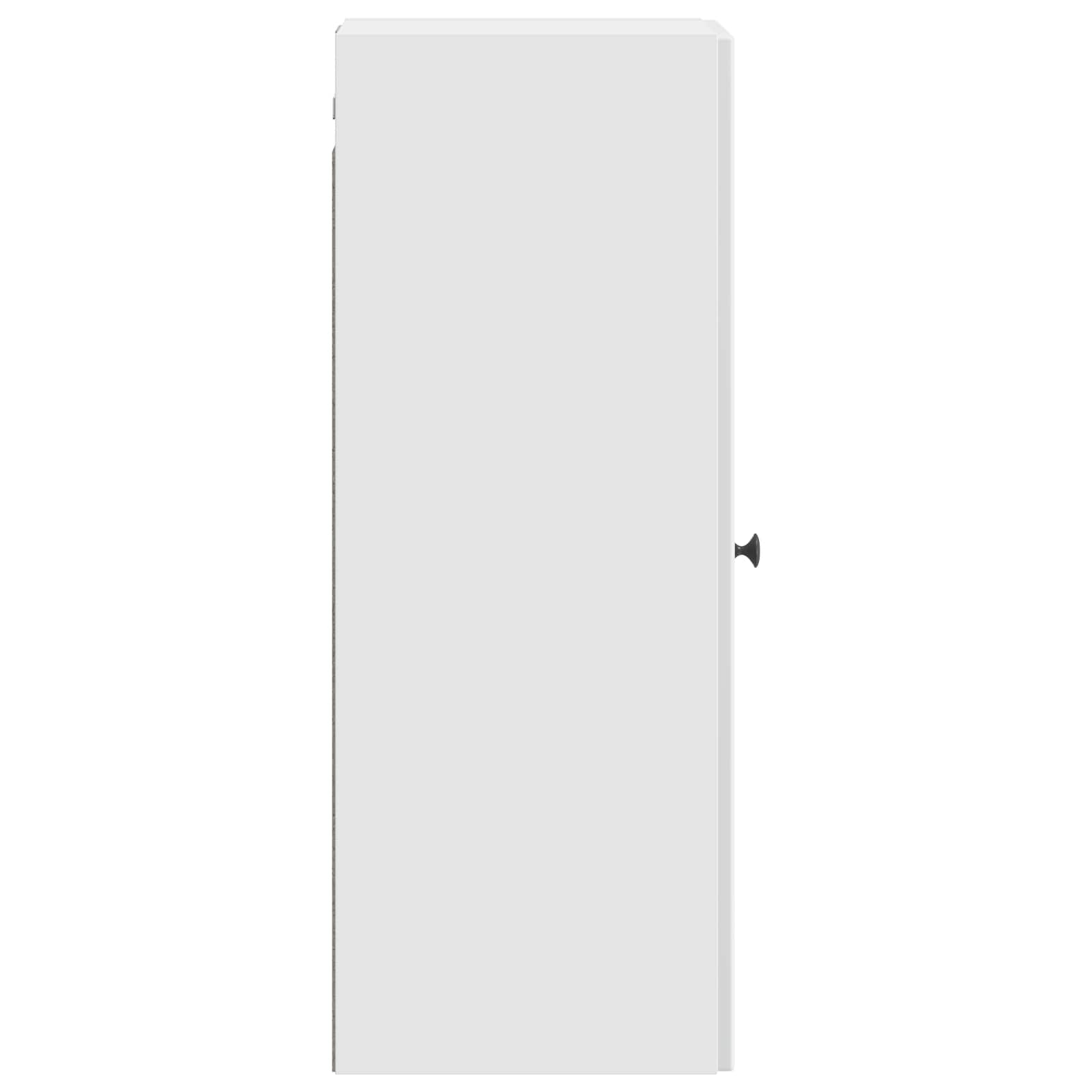 Wandschrank Hochglanz Weiß 33 x 34,5 x 90 cm Holzwerkstoff
