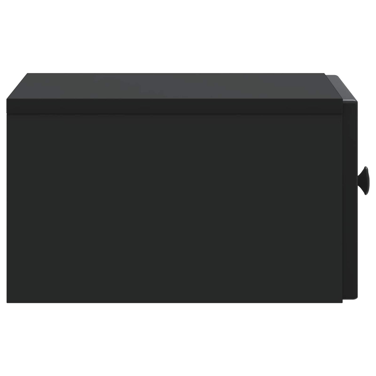 Wandmontierter Nachttisch Schwarz 33 x 34,5 x 20 cm