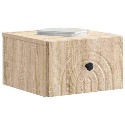 Wandmontierter Nachttisch Sonoma-Eiche 33 x 34,5 x 20 cm