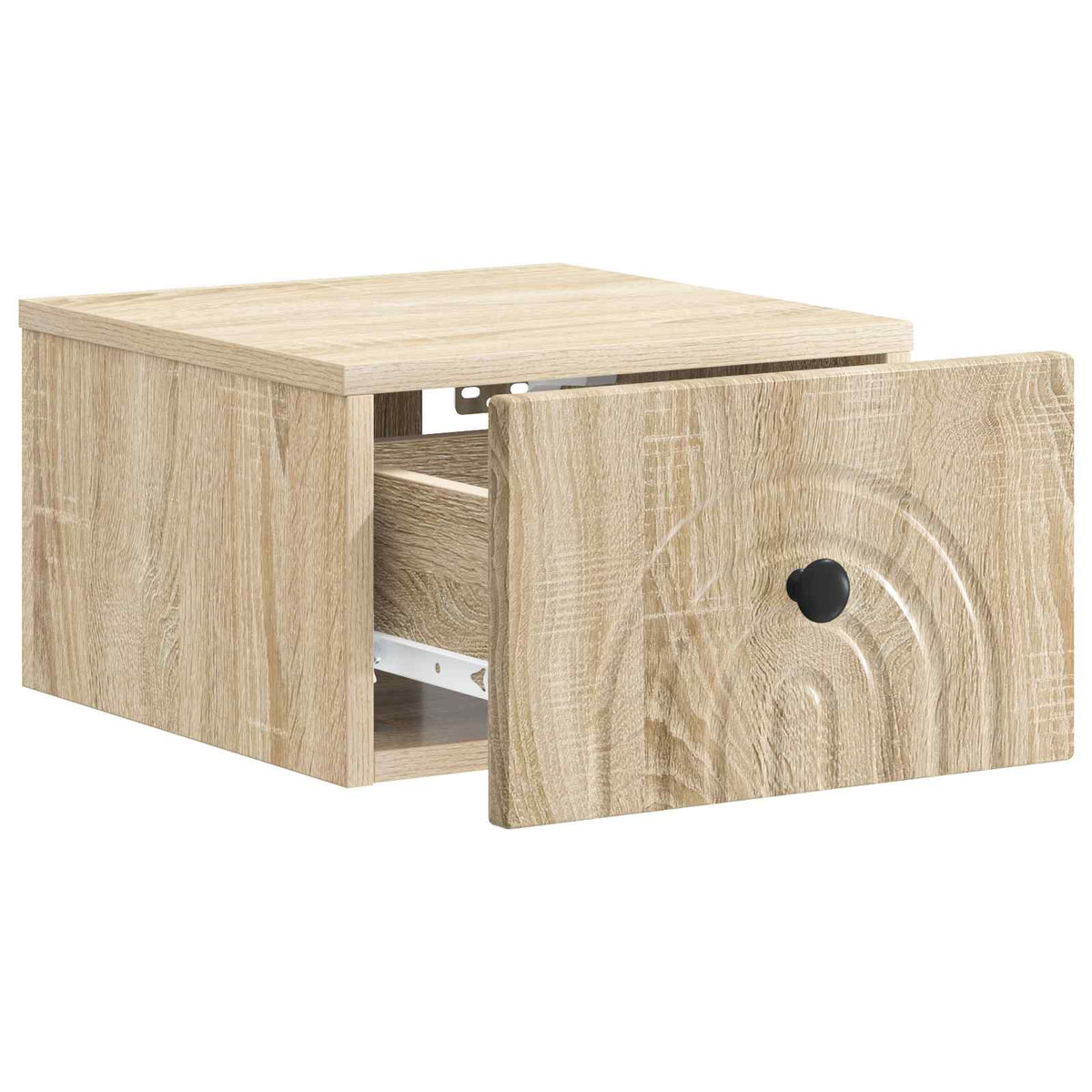 Wandmontierter Nachttisch 2 stk. Sonoma-Eiche 33 x 34,5 x 20 cm