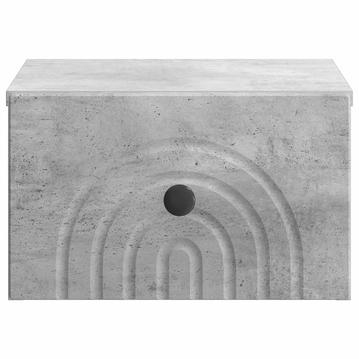 Wandmontierter Nachttisch 2 stk. Betongrau 33 x 34,5 x 20 cm