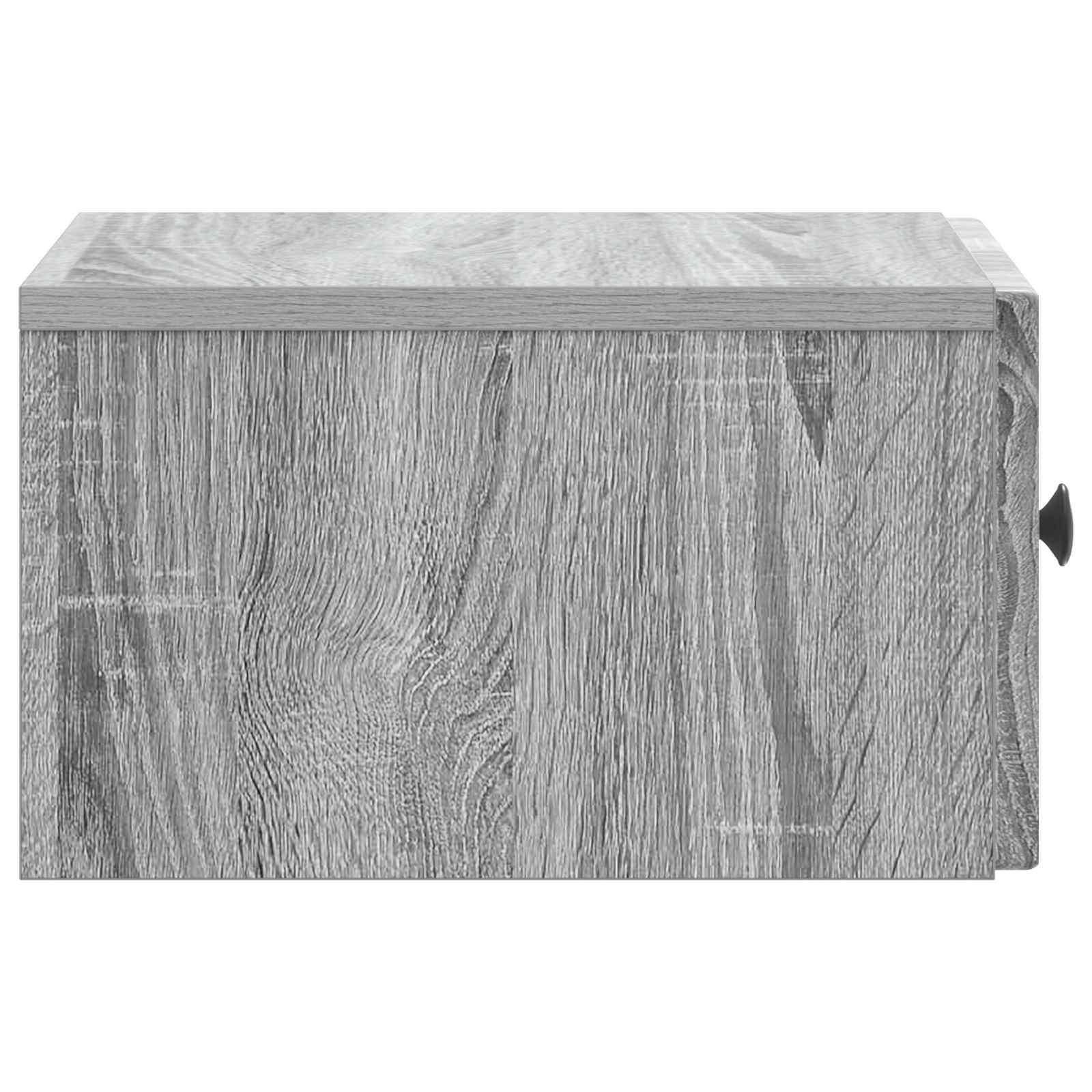 Wandmontierter Nachttisch 2 stk. Graues Sonoma
