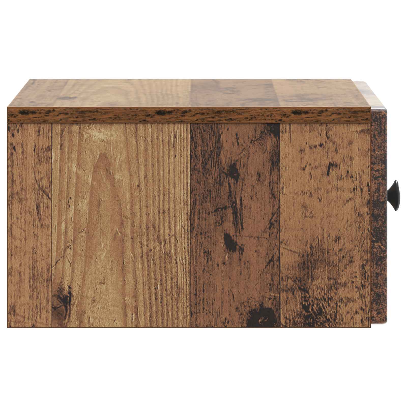 Wandmontierter Nachttisch 2 stk. Altholz 33 x 34,5 x 20 cm