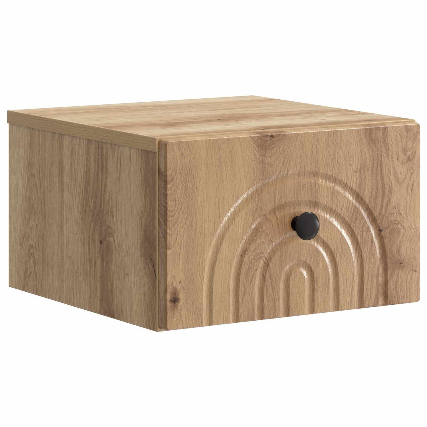 Wandmontierter Nachttisch Artisan-Eiche 33 x 34,5 x 20 cm