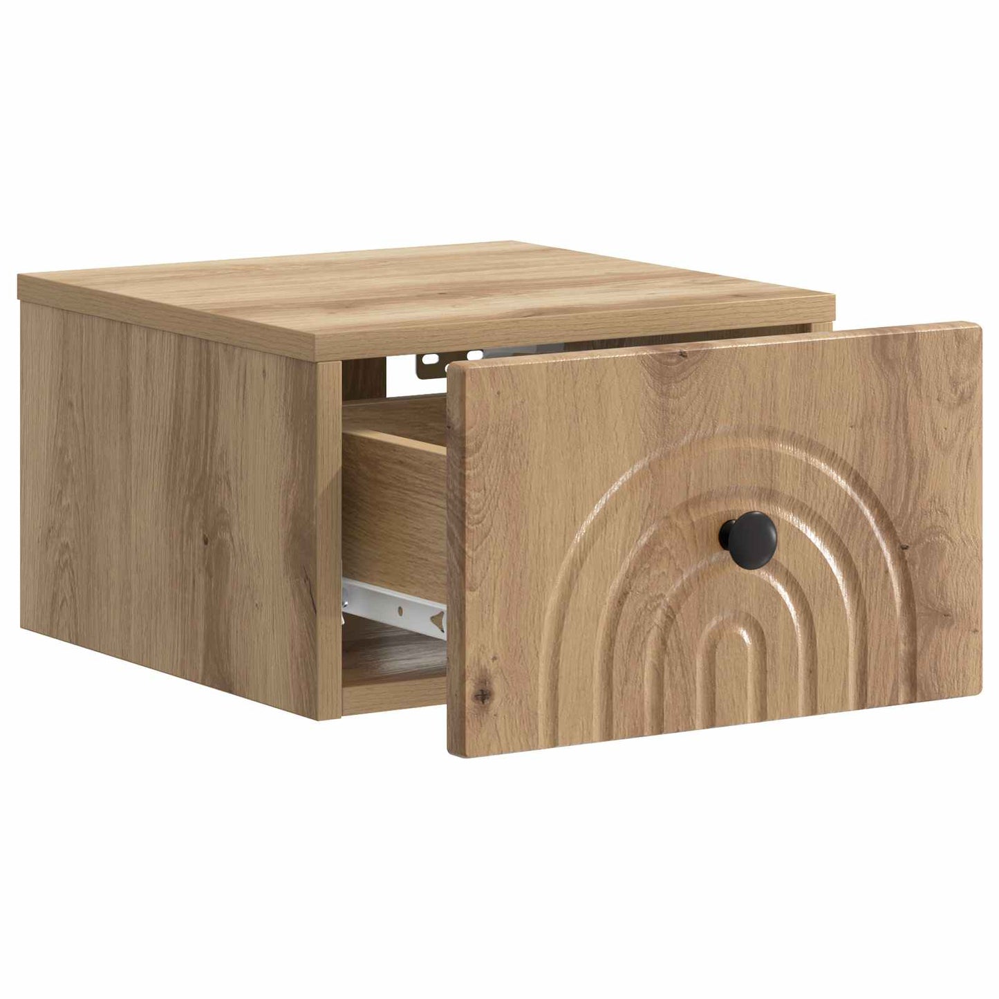Wandmontierter Nachttisch Artisan-Eiche 33 x 34,5 x 20 cm