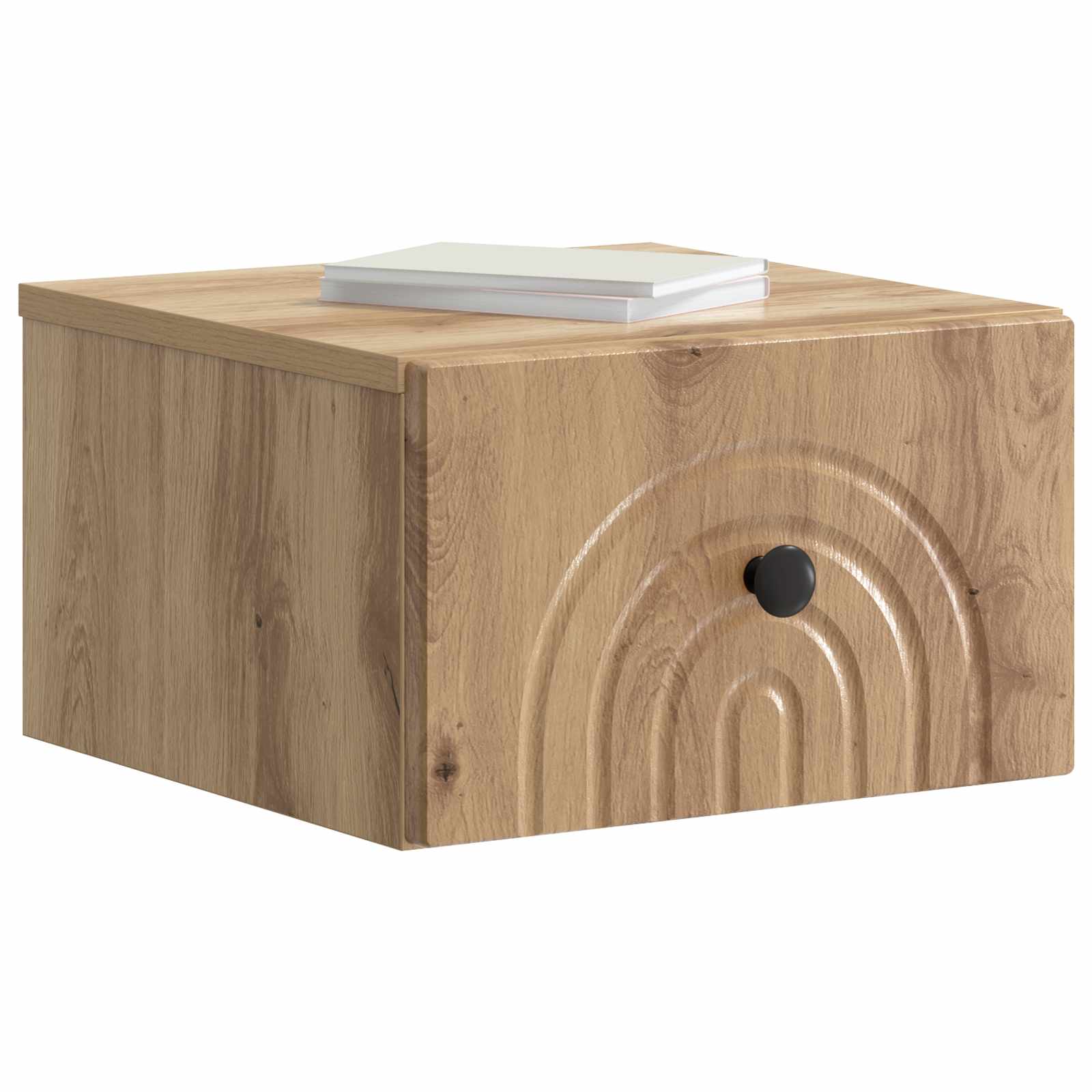 Wandmontierter Nachttisch Artisan-Eiche 33 x 34,5 x 20 cm