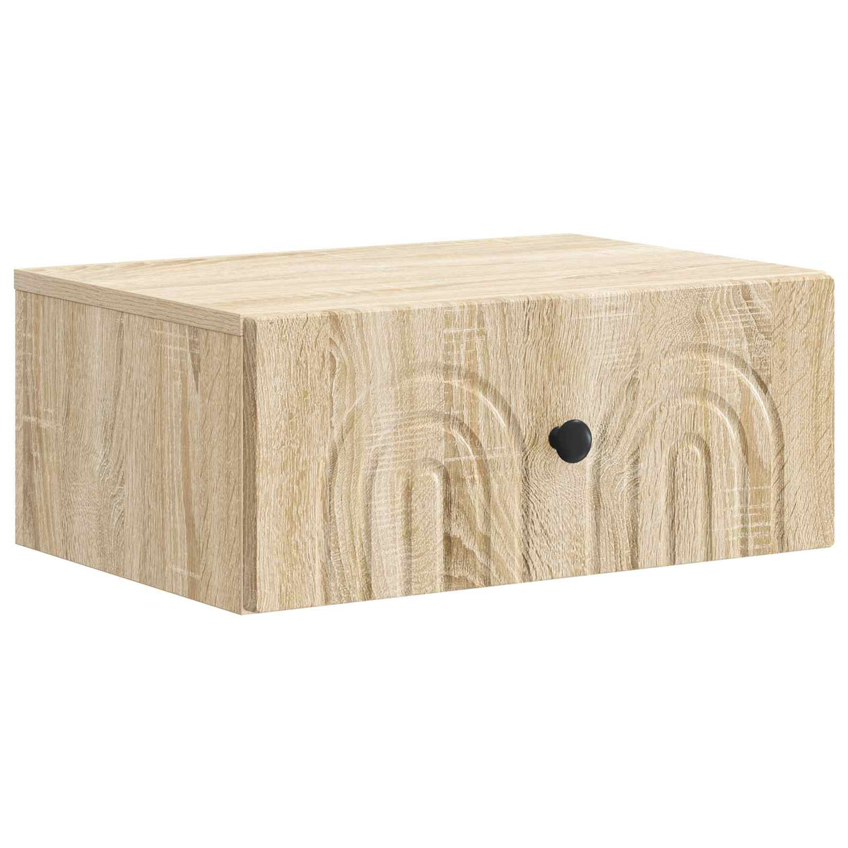 Wandmontierter Nachttisch 2 Stk. Sonoma-Eiche 49 x 34,5 x 20 cm