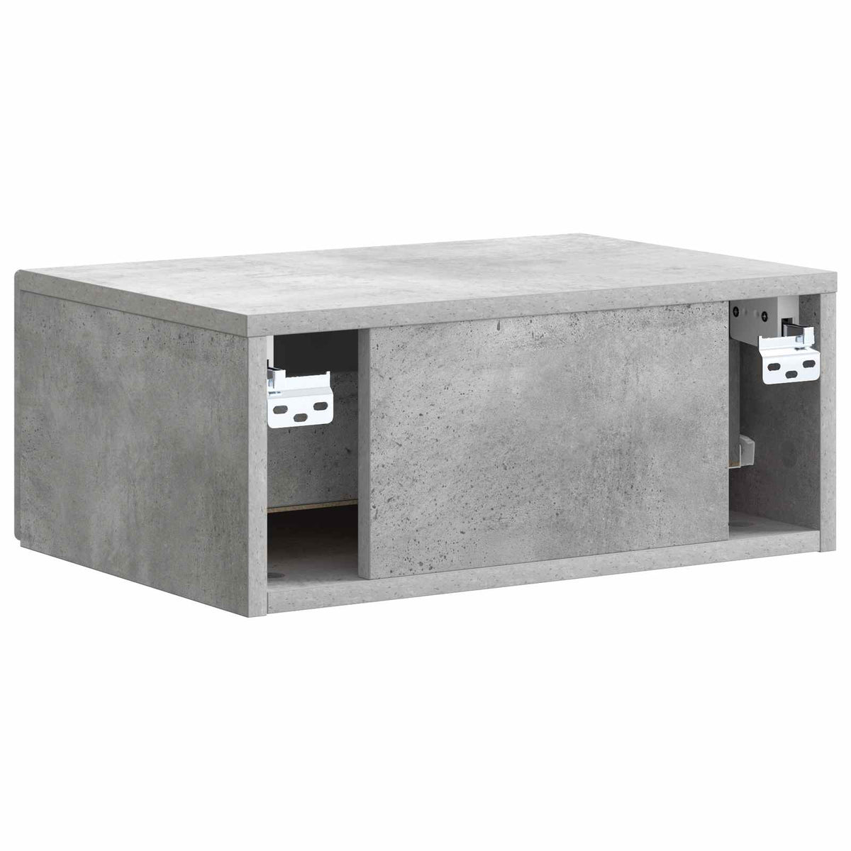 Wandmontierter Nachttisch Betongrau 49 x 34,5 x 20 cm