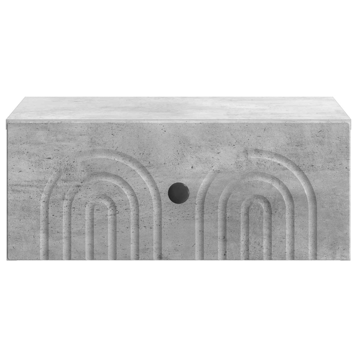 Wandmontierter Nachttisch Betongrau 49 x 34,5 x 20 cm