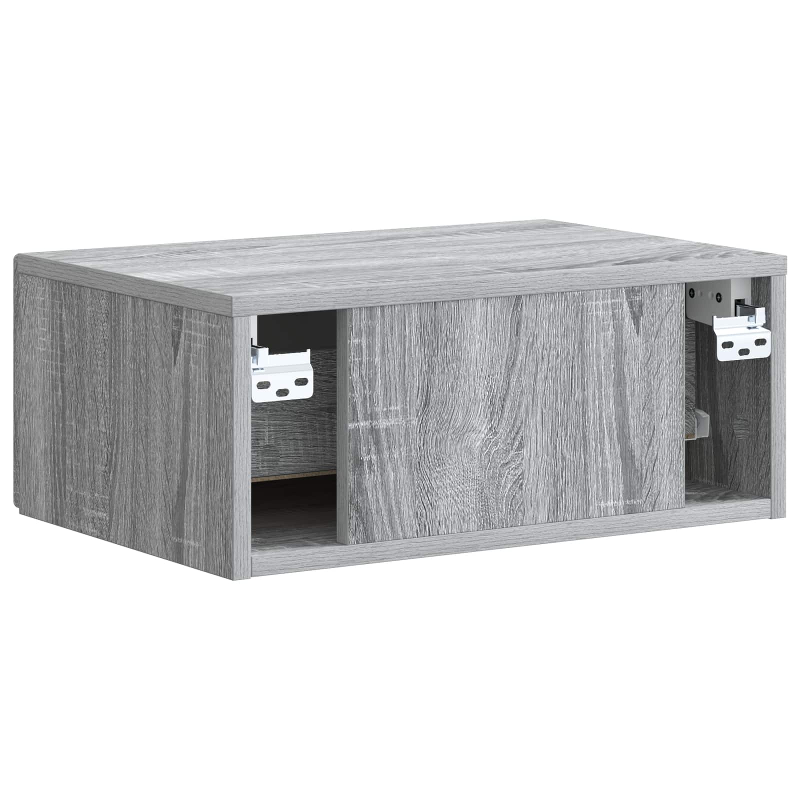 Wandmontierter Nachttisch Sonoma-Grau 49 x 34,5 x 20 cm