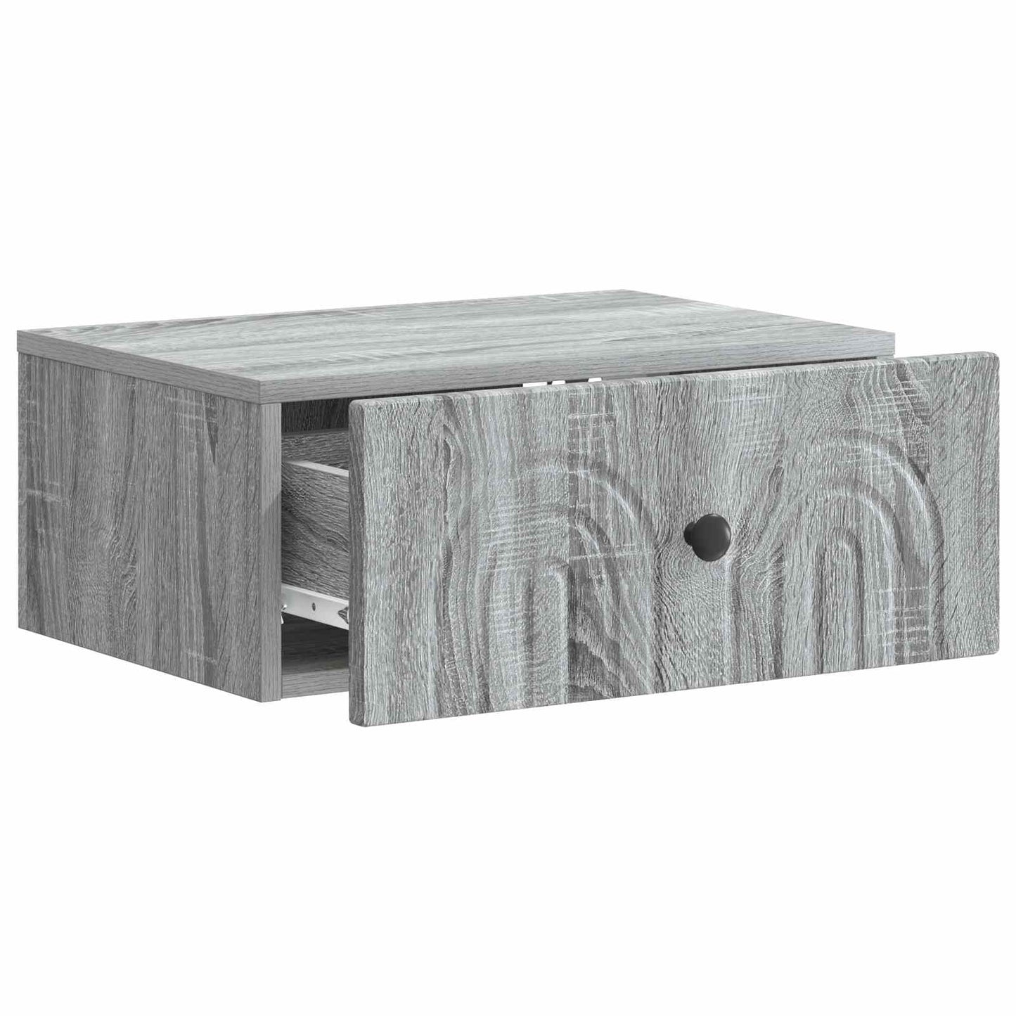 Wandmontierter Nachttisch 2 Stk. Sonoma-Grau 49 x 34,5 x 20 cm