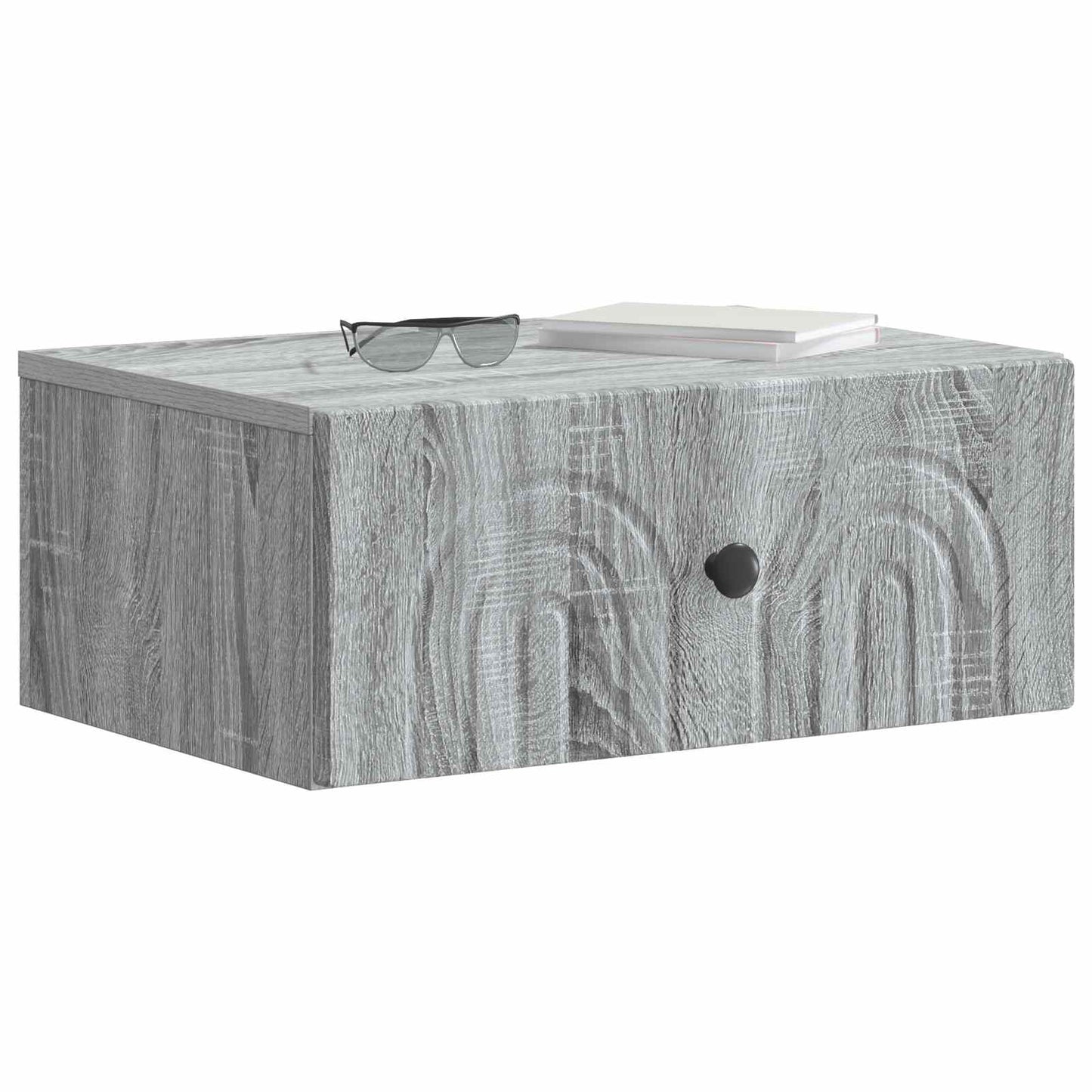 Wandmontierter Nachttisch 2 Stk. Sonoma-Grau 49 x 34,5 x 20 cm