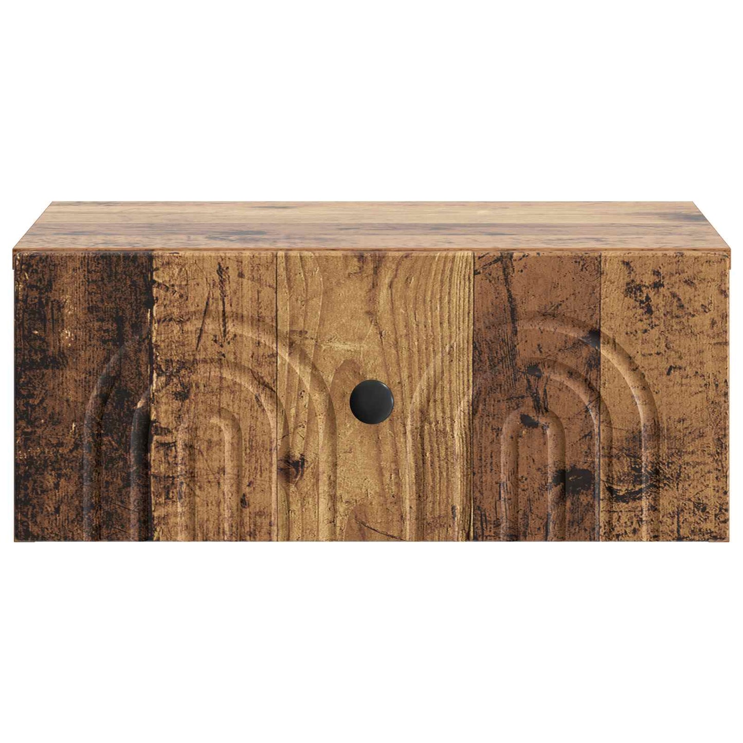 Wandmontierter Nachttisch Altholz 49 x 34,5 x 20 cm