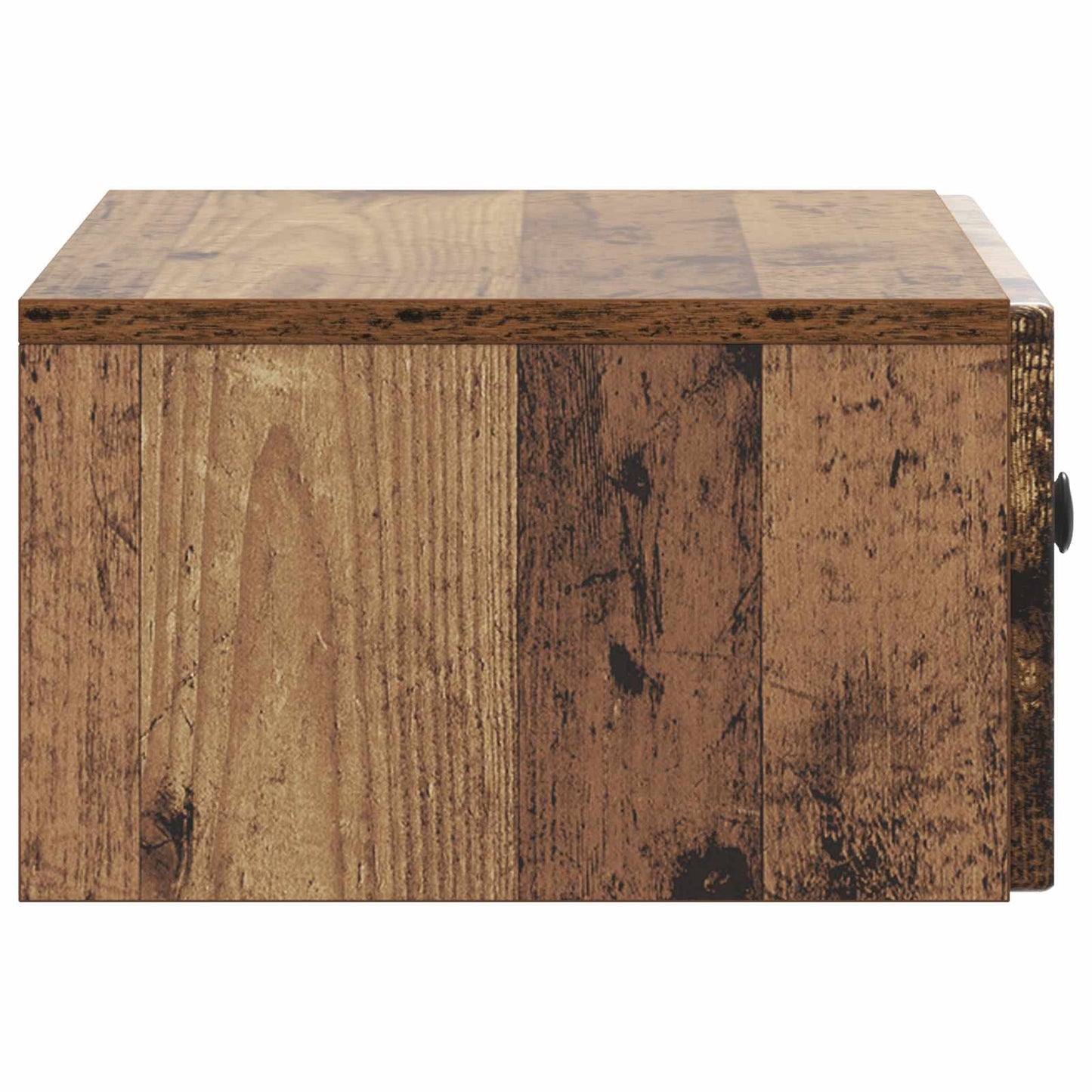 Wandmontierter Nachttisch 2 Stk. Altholz 49 x 34,5 x 20 cm