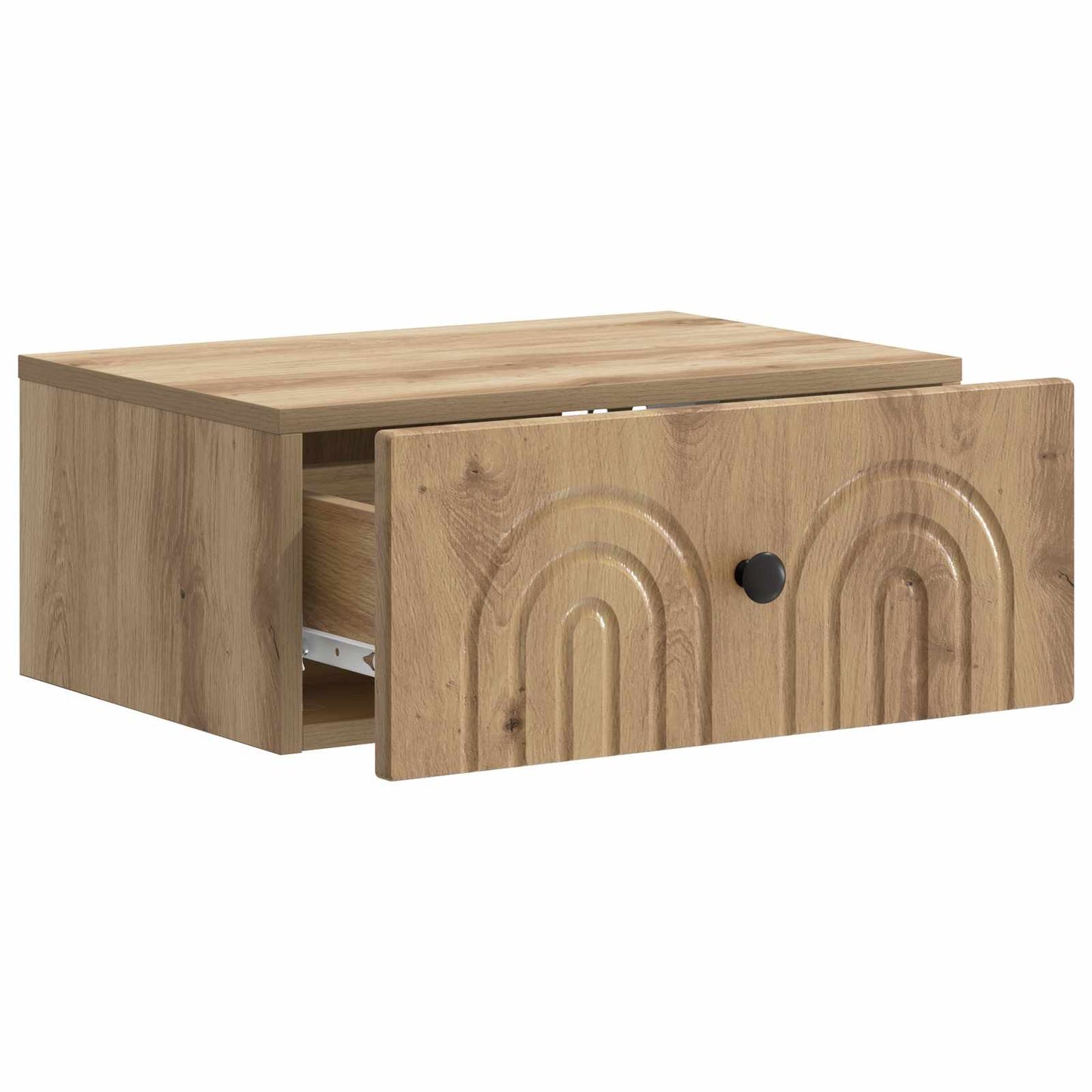 Wandmontierter Nachttisch Artisan-Eiche 49 x 34,5 x 20 cm