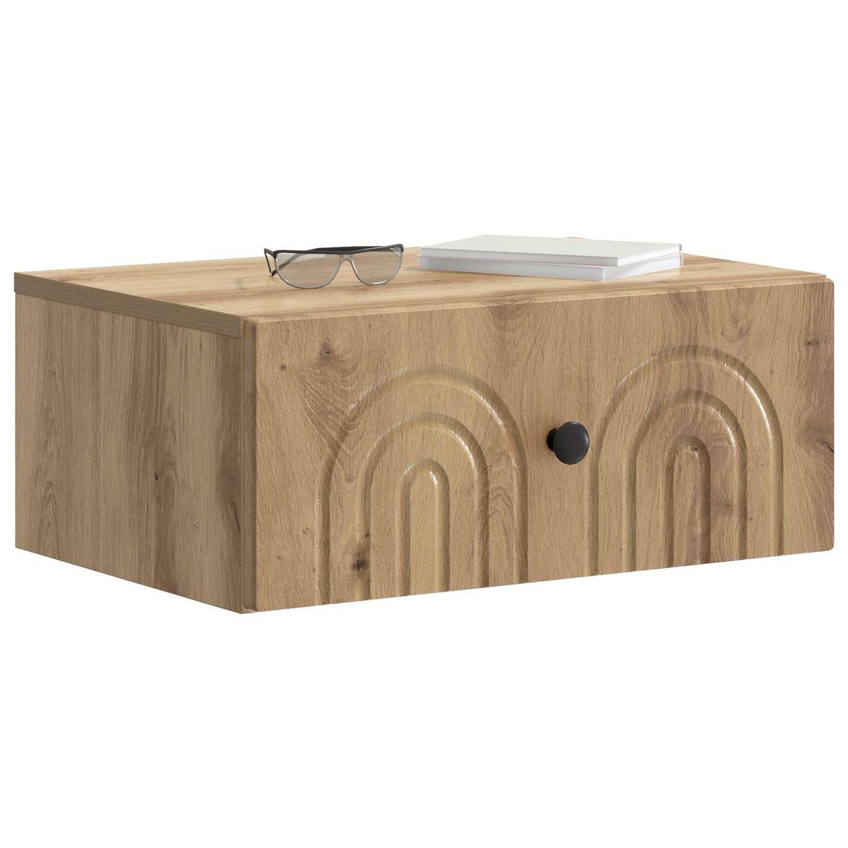 Wandmontierter Nachttisch Artisan-Eiche 49 x 34,5 x 20 cm