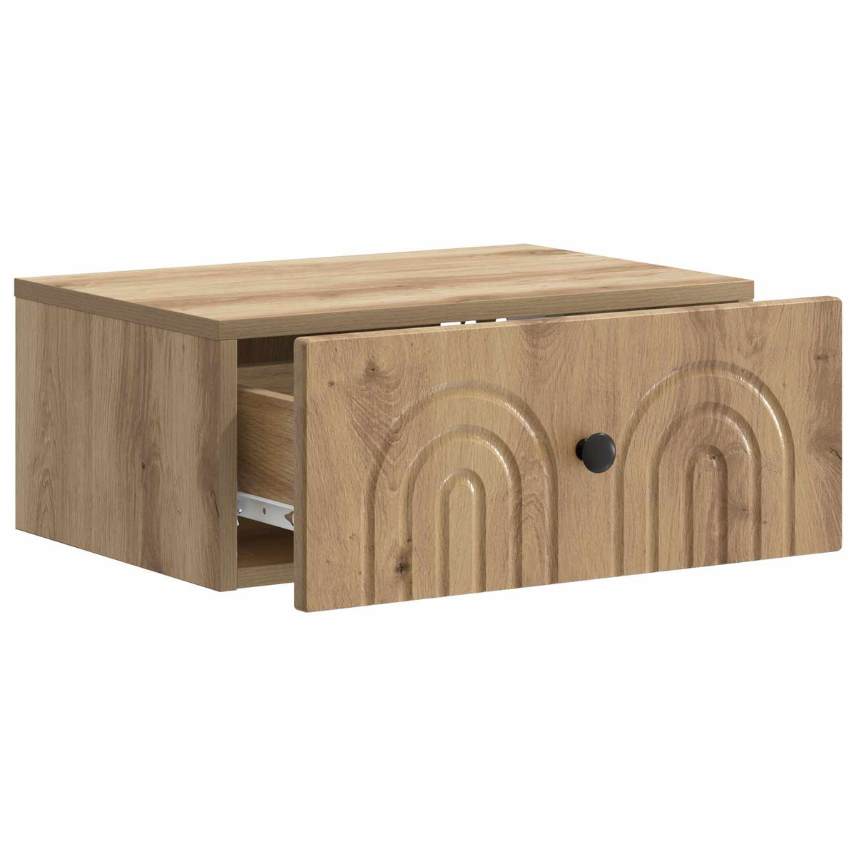 Wandmontierter Nachttisch 2 stk. Artisan-Eiche