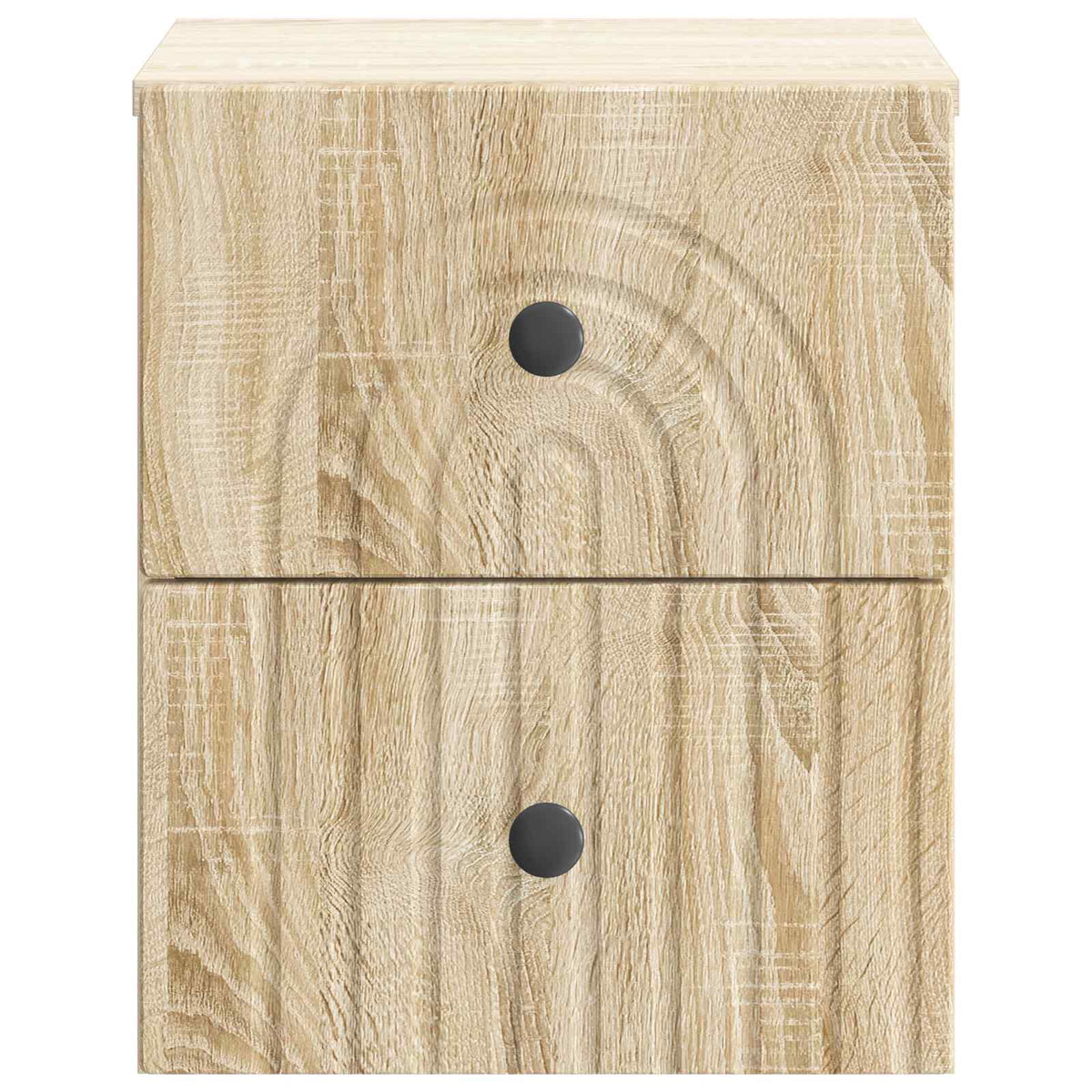 Wandmontierter Nachttisch 2 stk. Sonoma-Eiche 33 x 34,5 x 40 cm