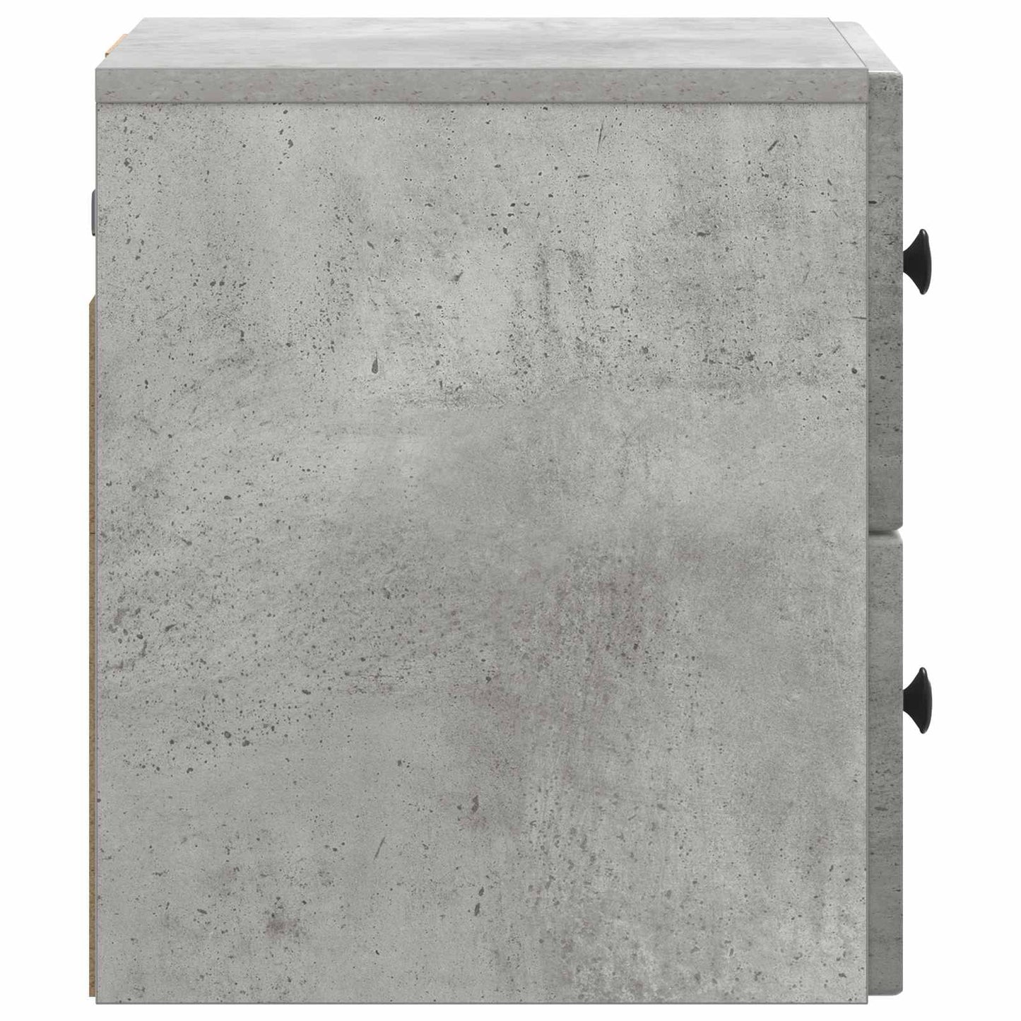 Wandmontierter Nachttisch 2 stk. Betongrau 33 x 34,5 x 40 cm