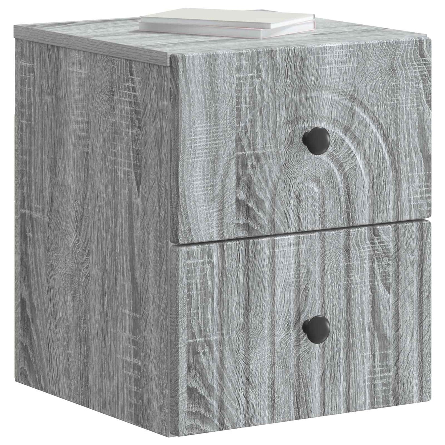 Wandmontierter Nachttisch Graues Sonoma 33 x 34,5 x 40 cm